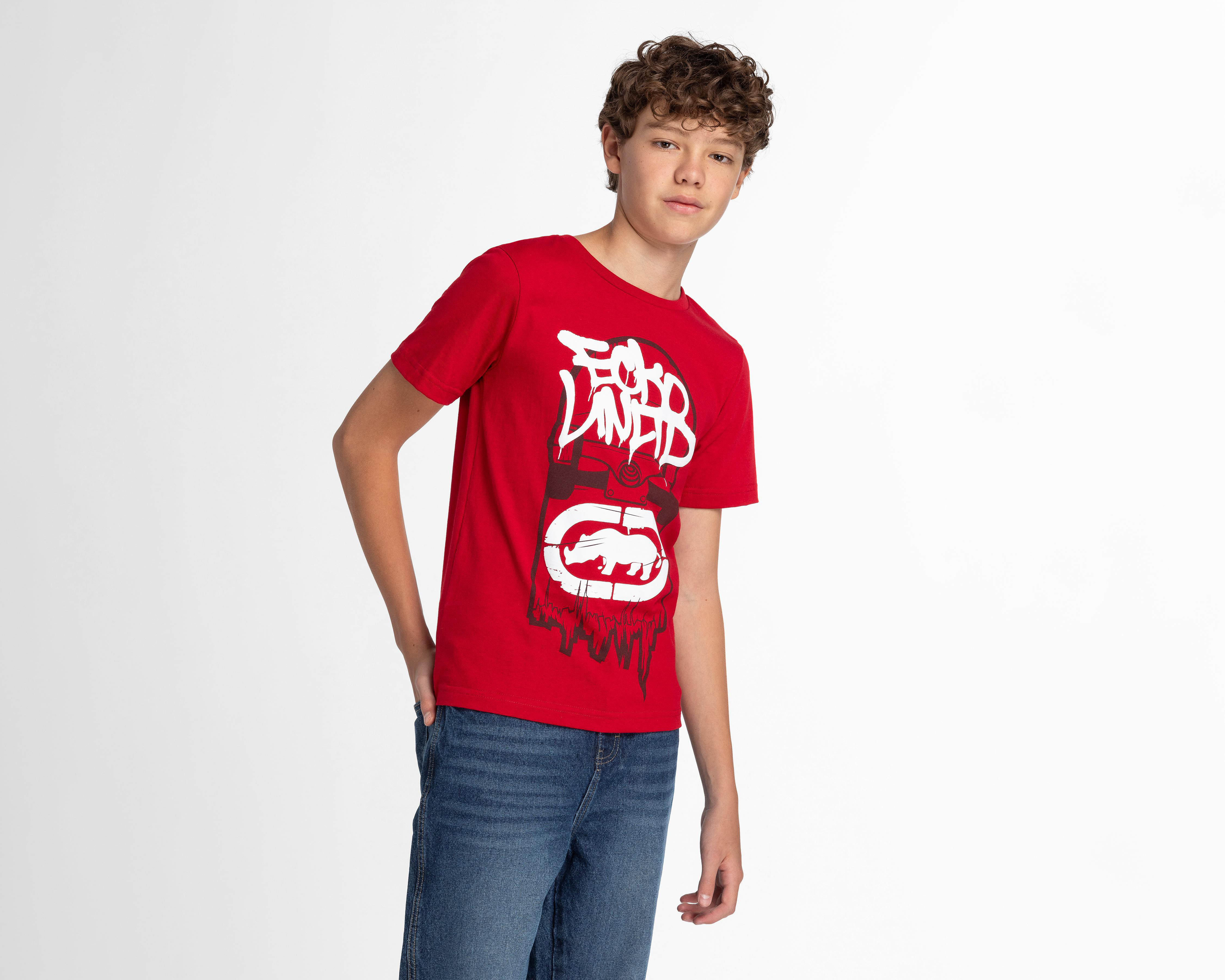 Foto 2 pulgar | Playera Eckó Unltd. Manga Corta Estampada Juvenil