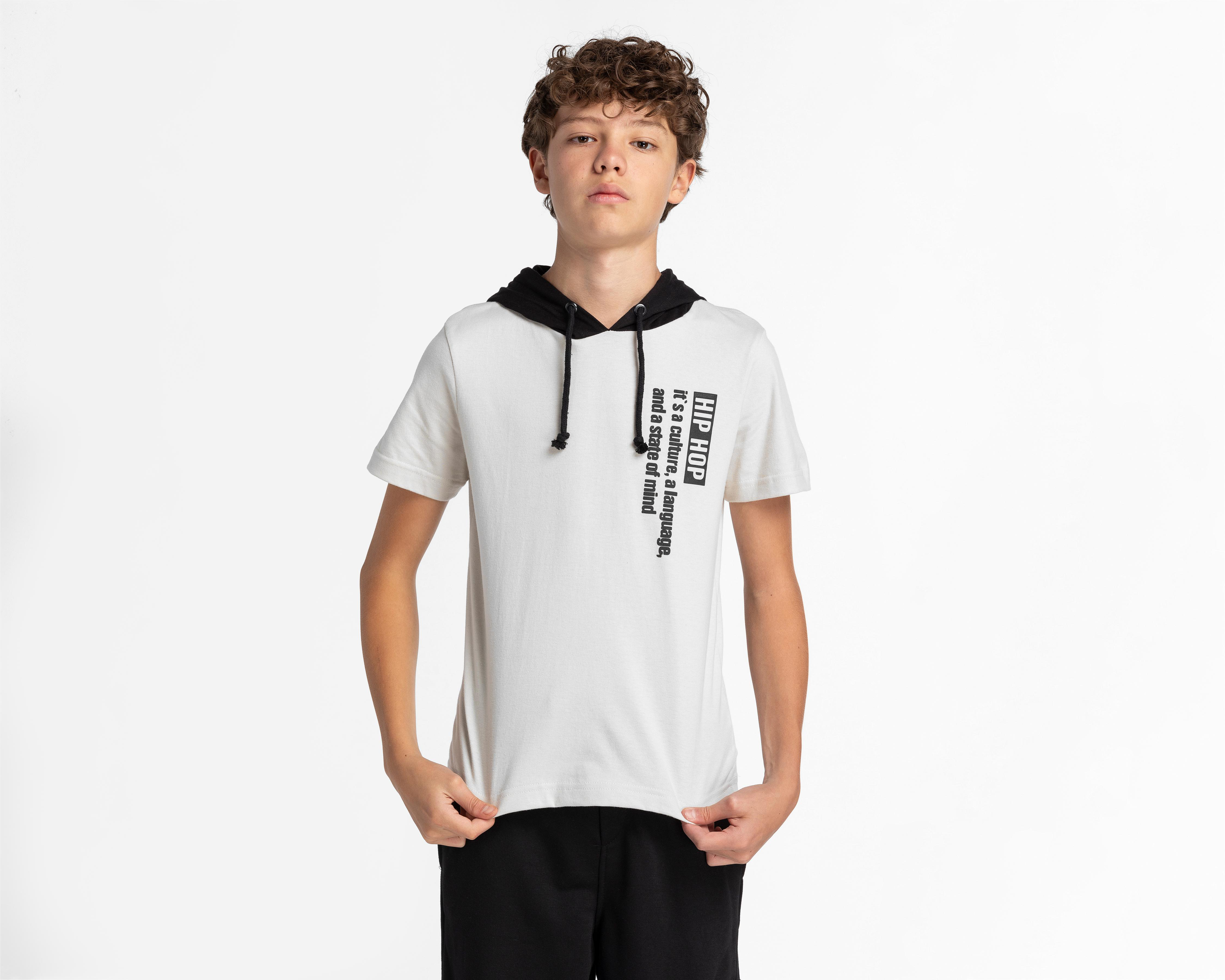 Foto 1 | Playera Neo*City Manga Corta con Estampado Juvenil