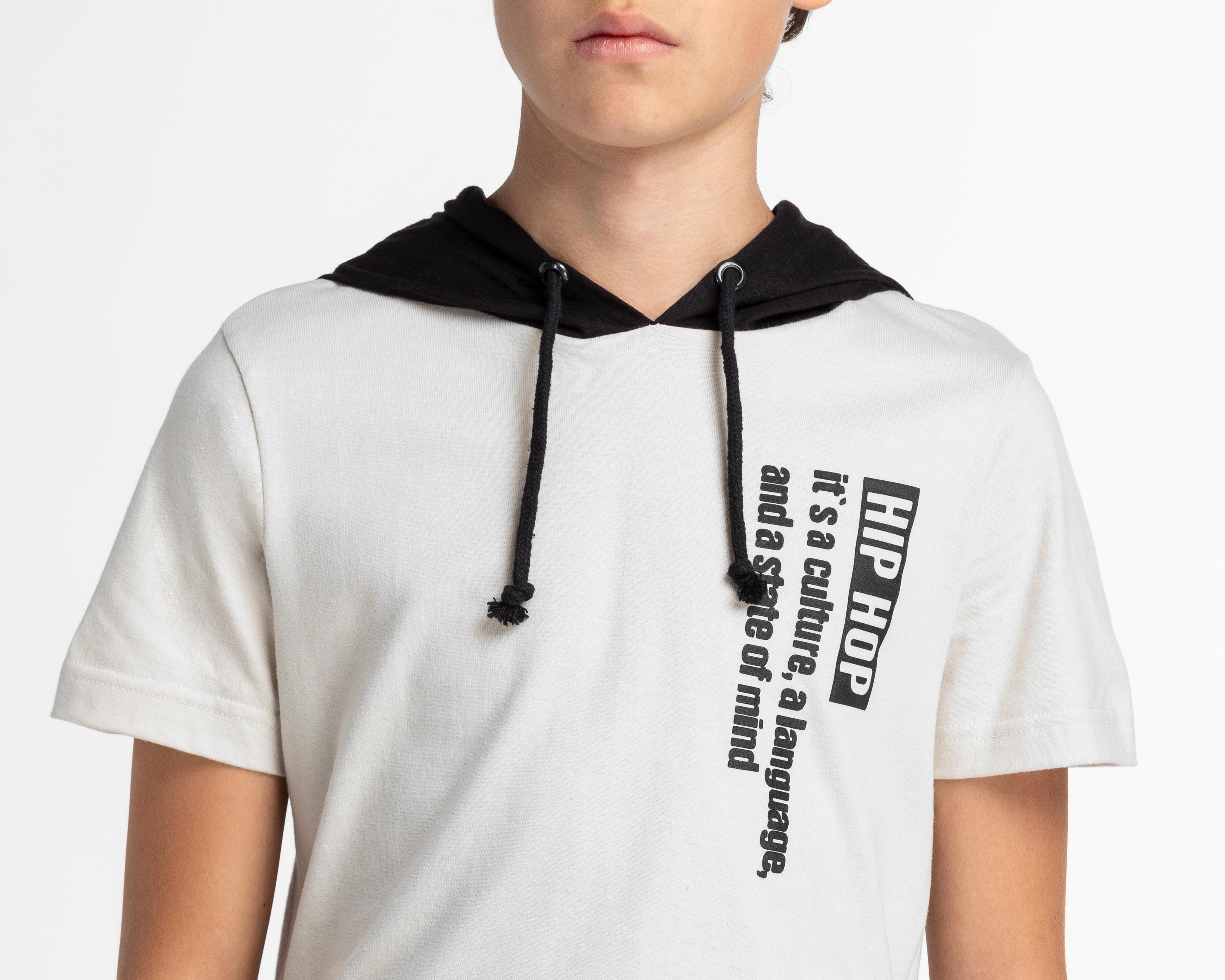 Foto 4 | Playera Neo*City Manga Corta con Estampado Juvenil