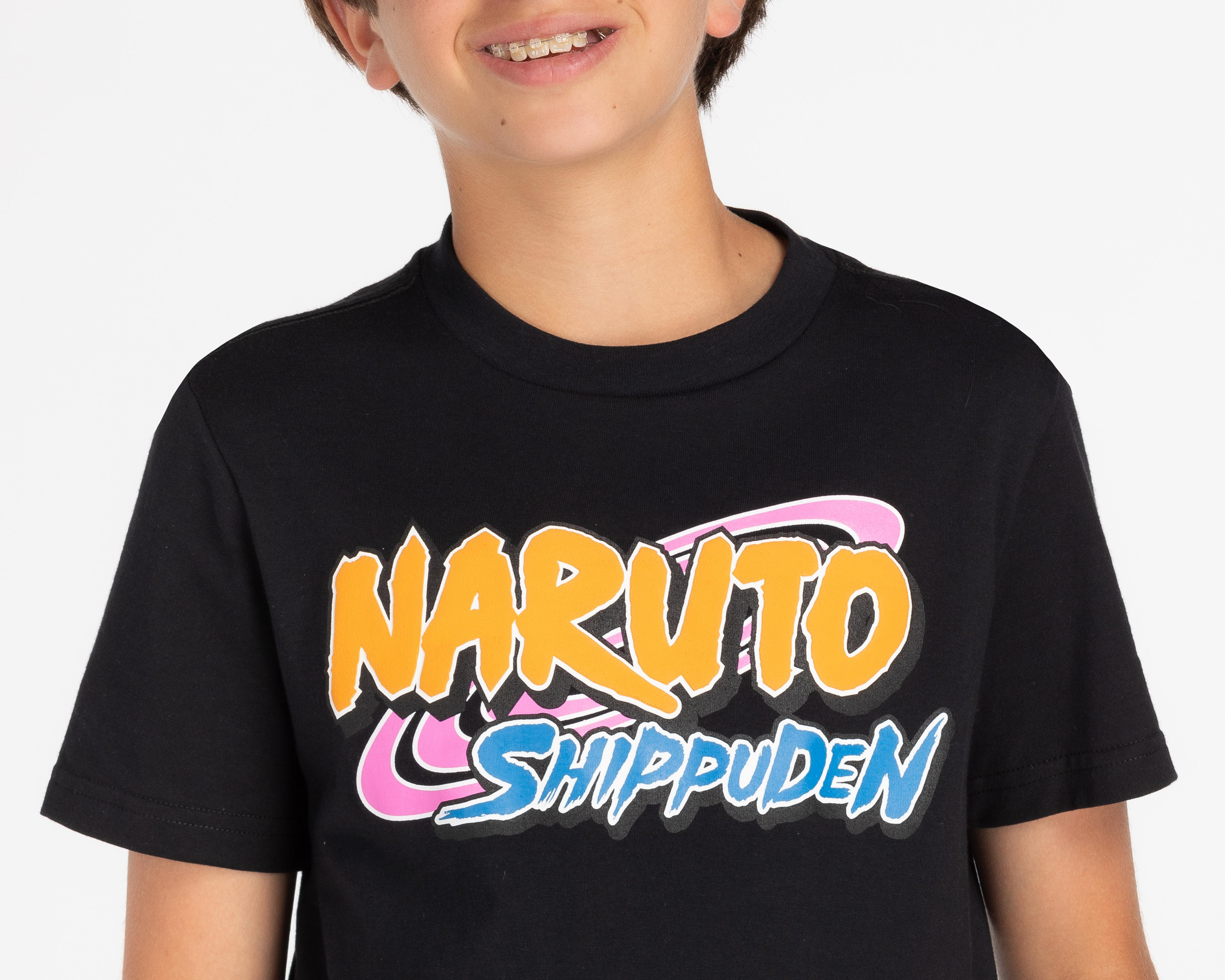 Foto 5 pulgar | Playera Naruto Manga Corta Estampada Juvenil