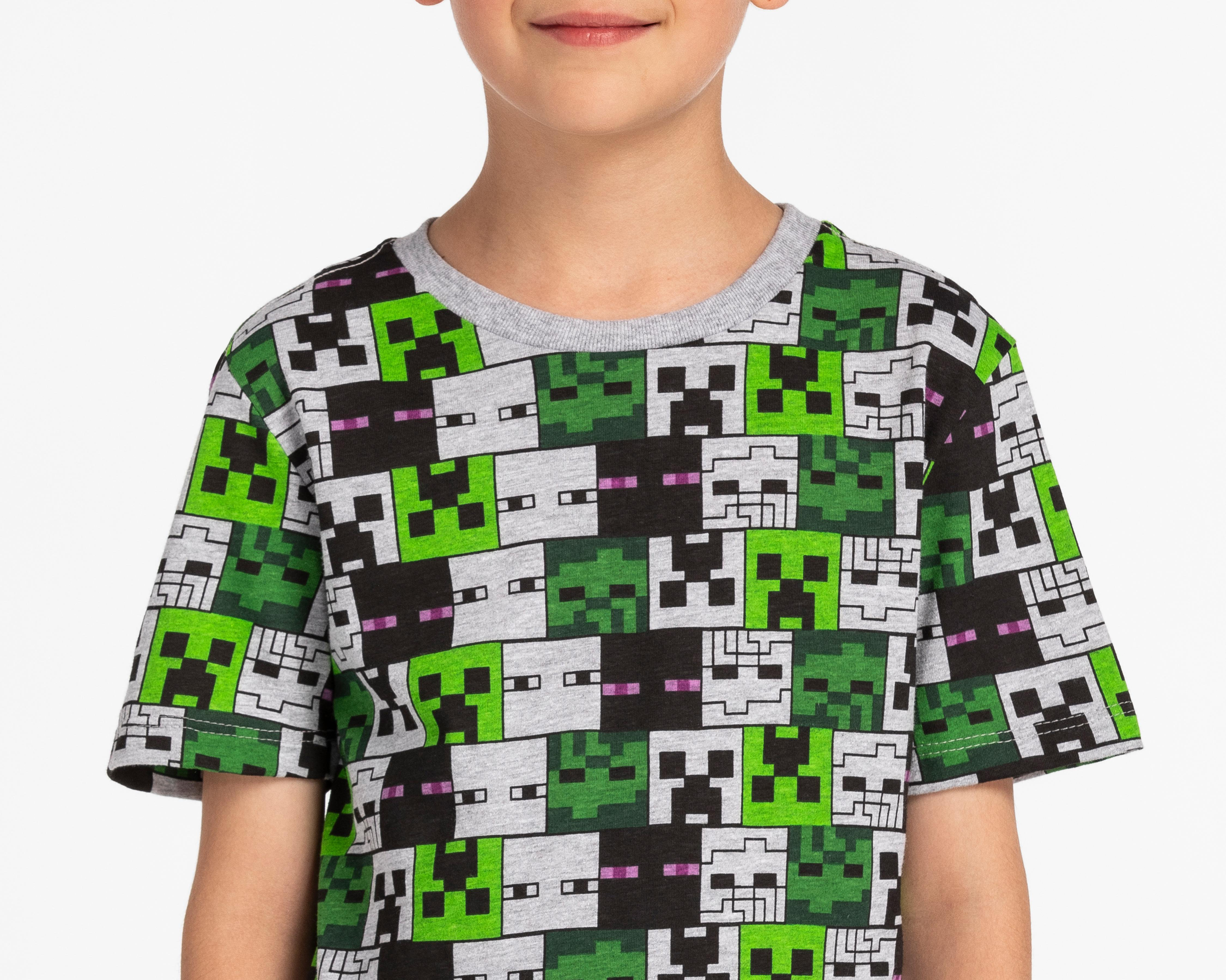 Foto 4 pulgar | Pijama Minecraft para Niño