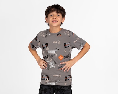 Foto 1 | Playera Neo*City Manga Corta Estampada para Niño