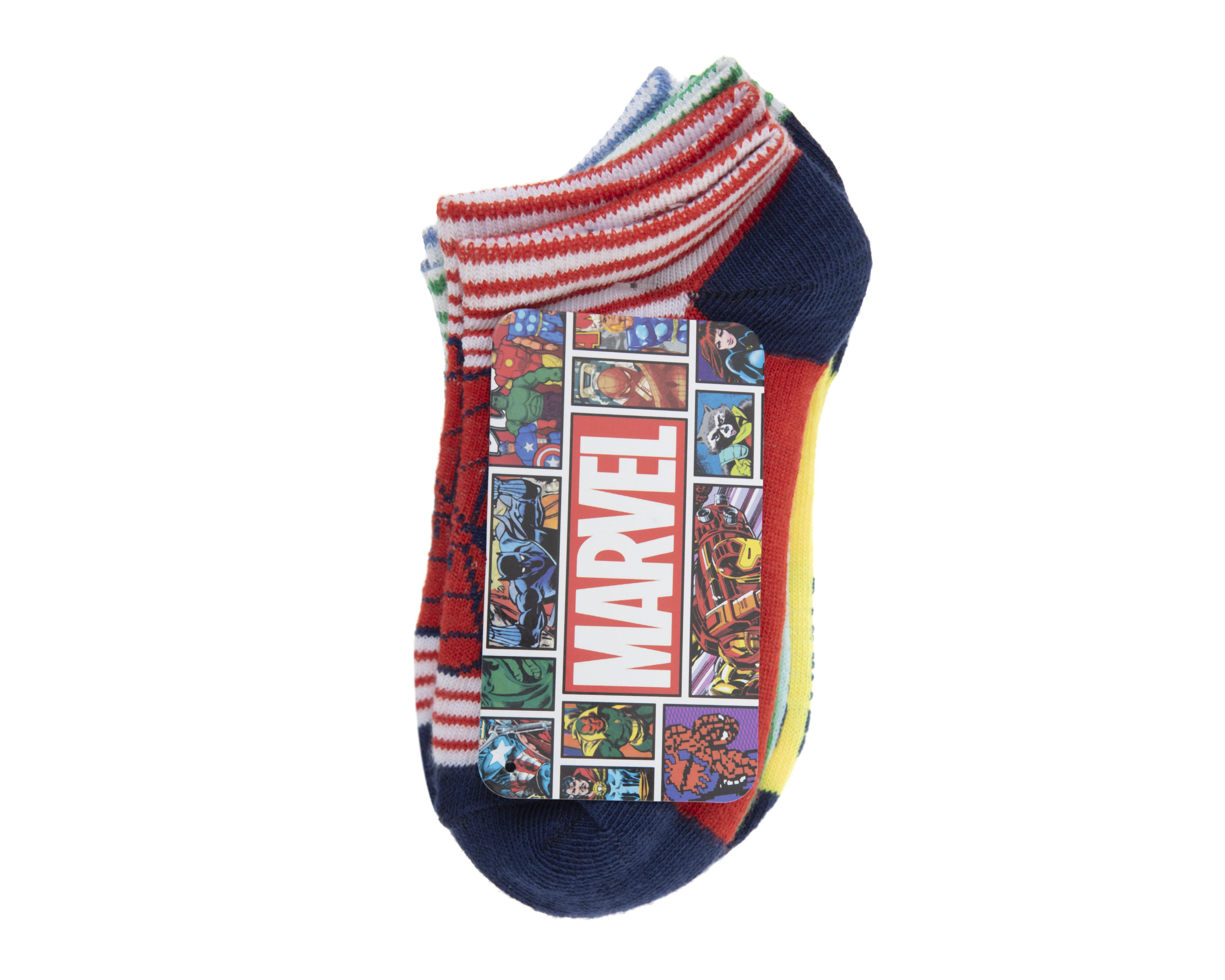 Foto 4 pulgar | Calcetas Tines Marvel Avengers para Niño 6 Pares