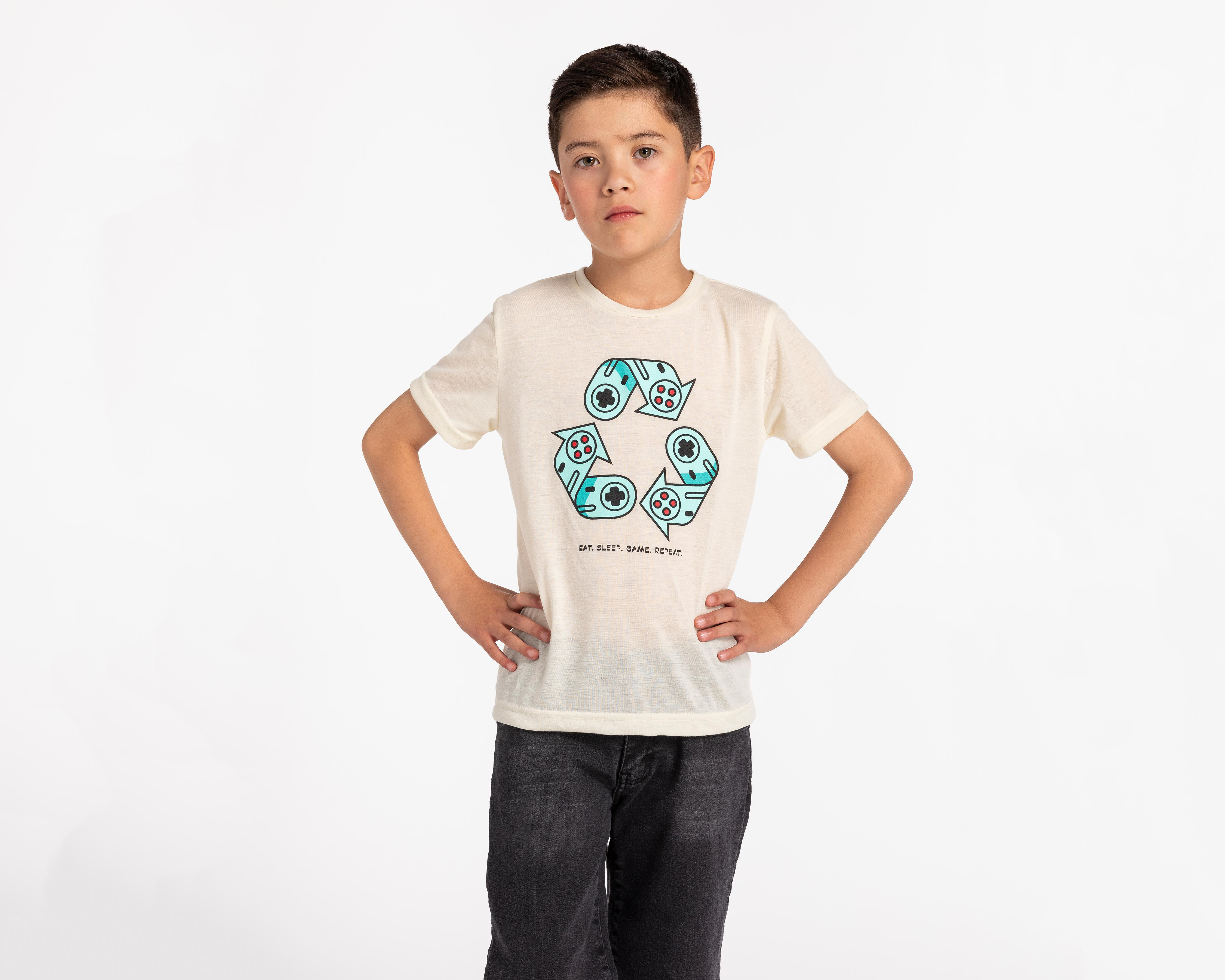 Playera Neo*City Manga Corta Estampada para Niño