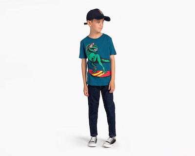 Foto 3 | Playera Neo*City Manga Corta Estampada para Niño