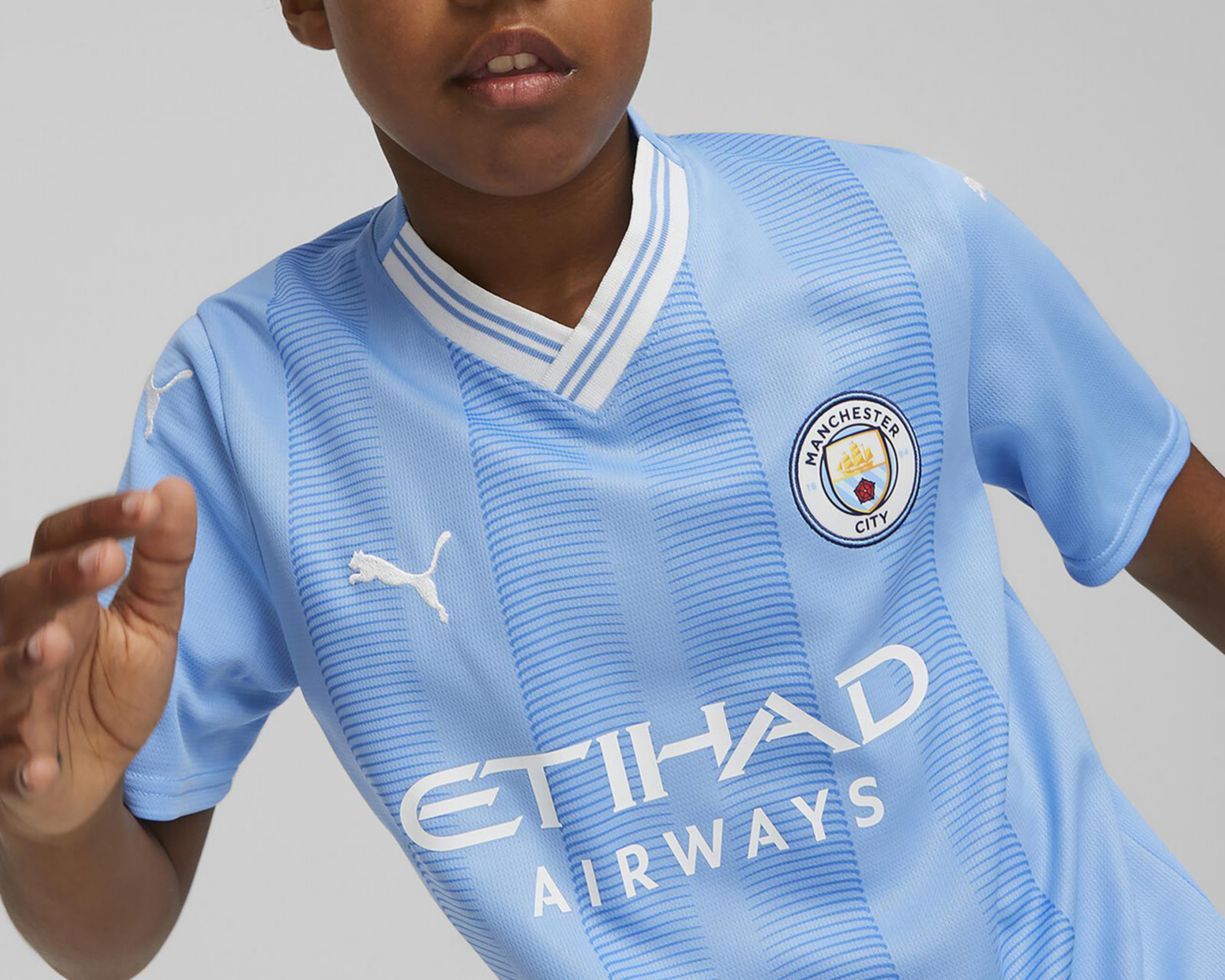 Foto 5 pulgar | Jersey Puma Manchester City Local 2023-2024 Juvenil Réplica