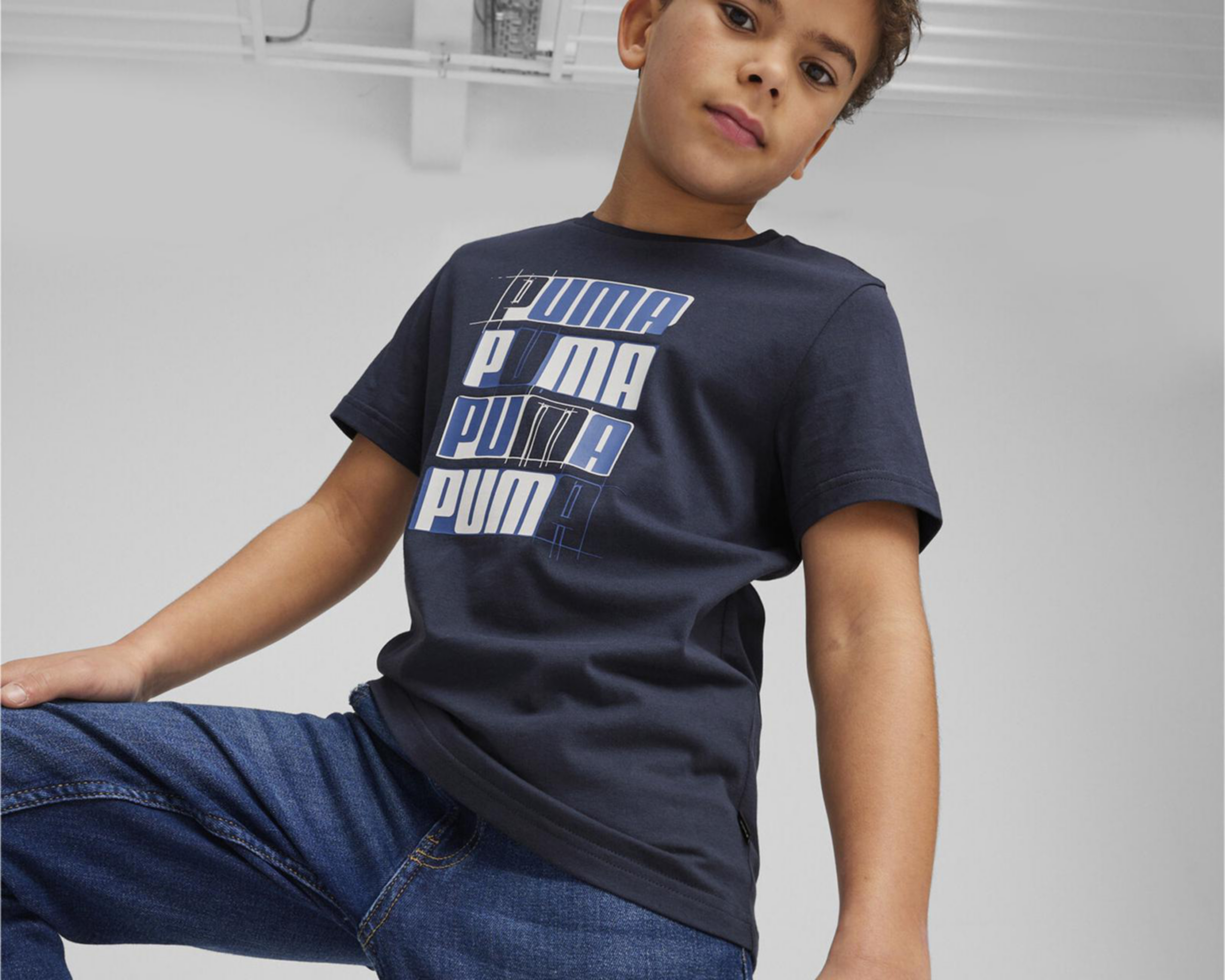 Foto 4 pulgar | Playera Puma Deportiva Juvenil