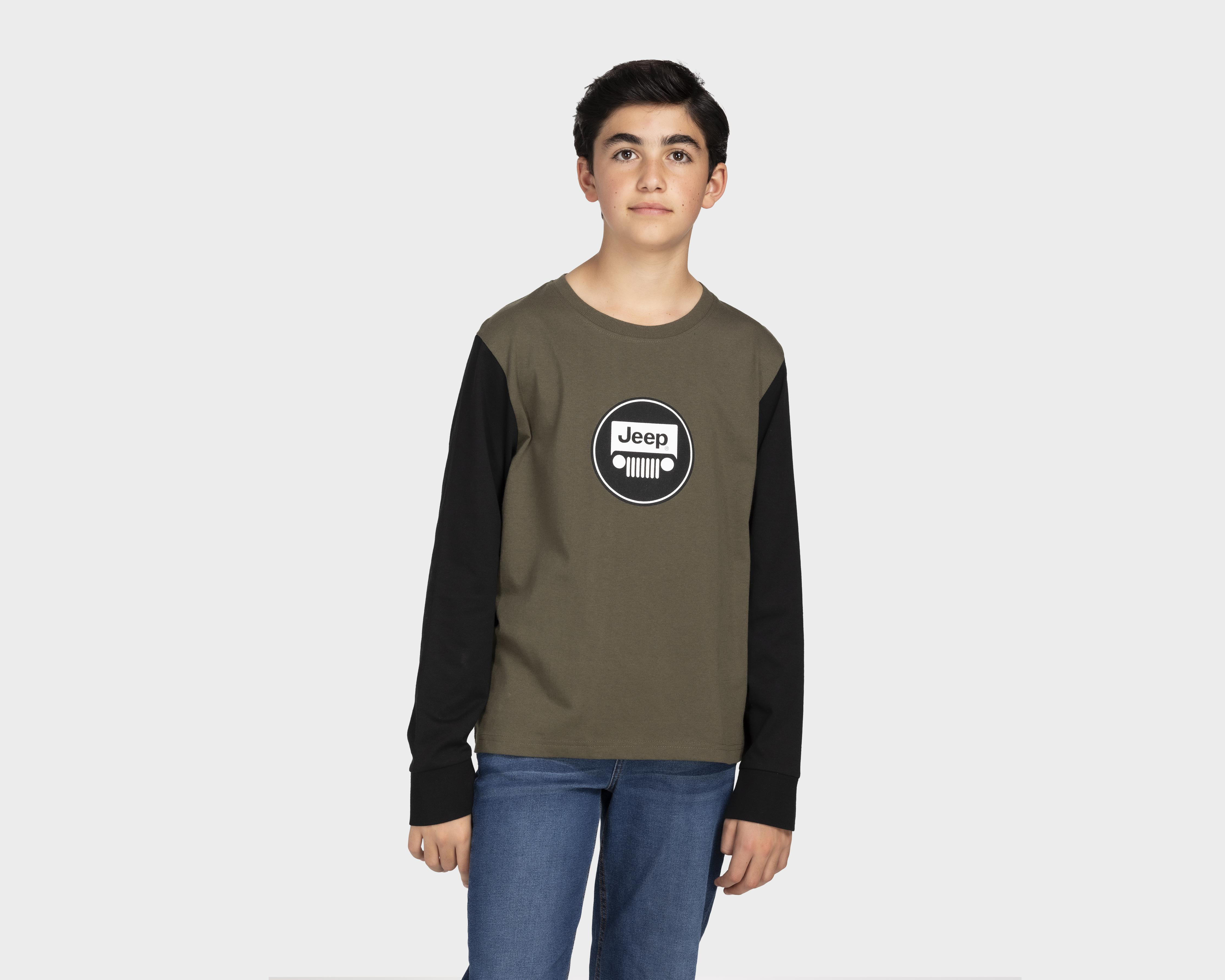 Foto 1 | Playera Jeep Manga Larga Estampada para Niño