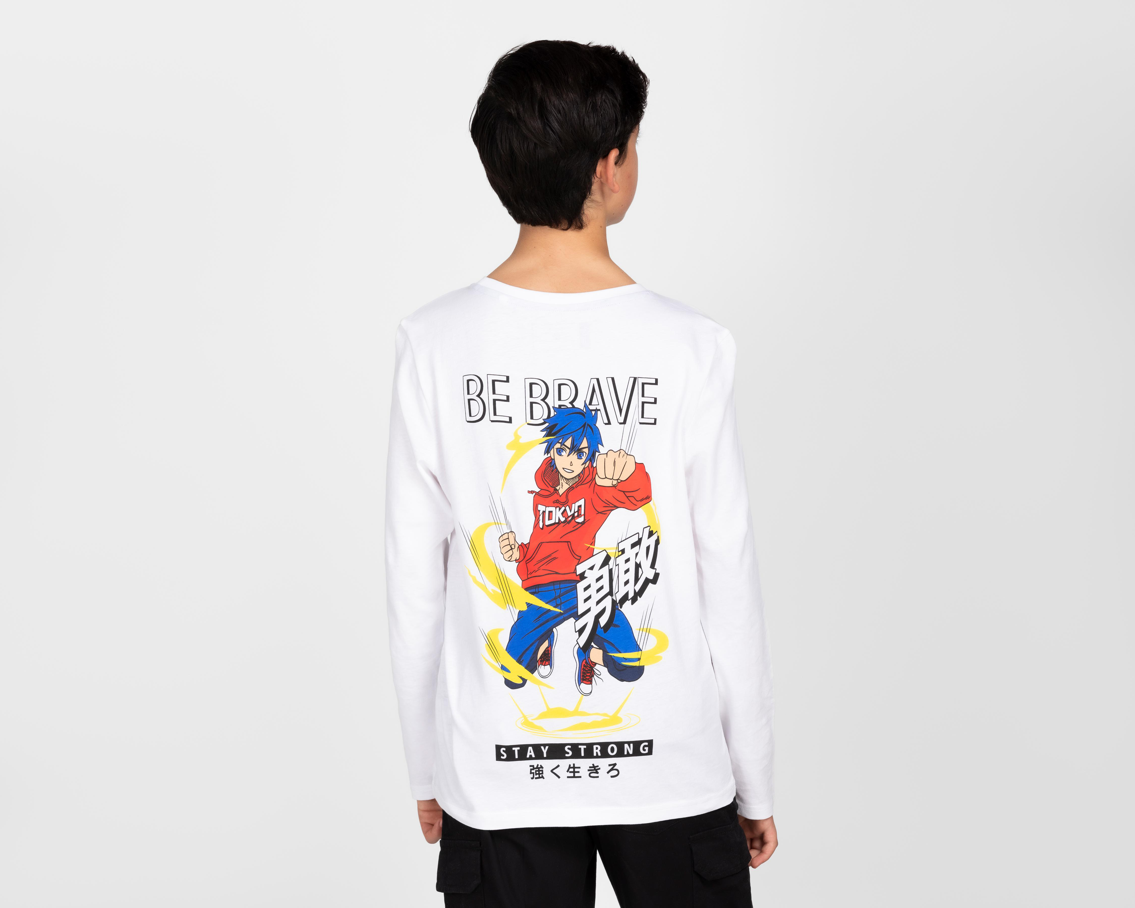 Foto 2 | Playera Neo*City Manga Larga Estampada Juvenil