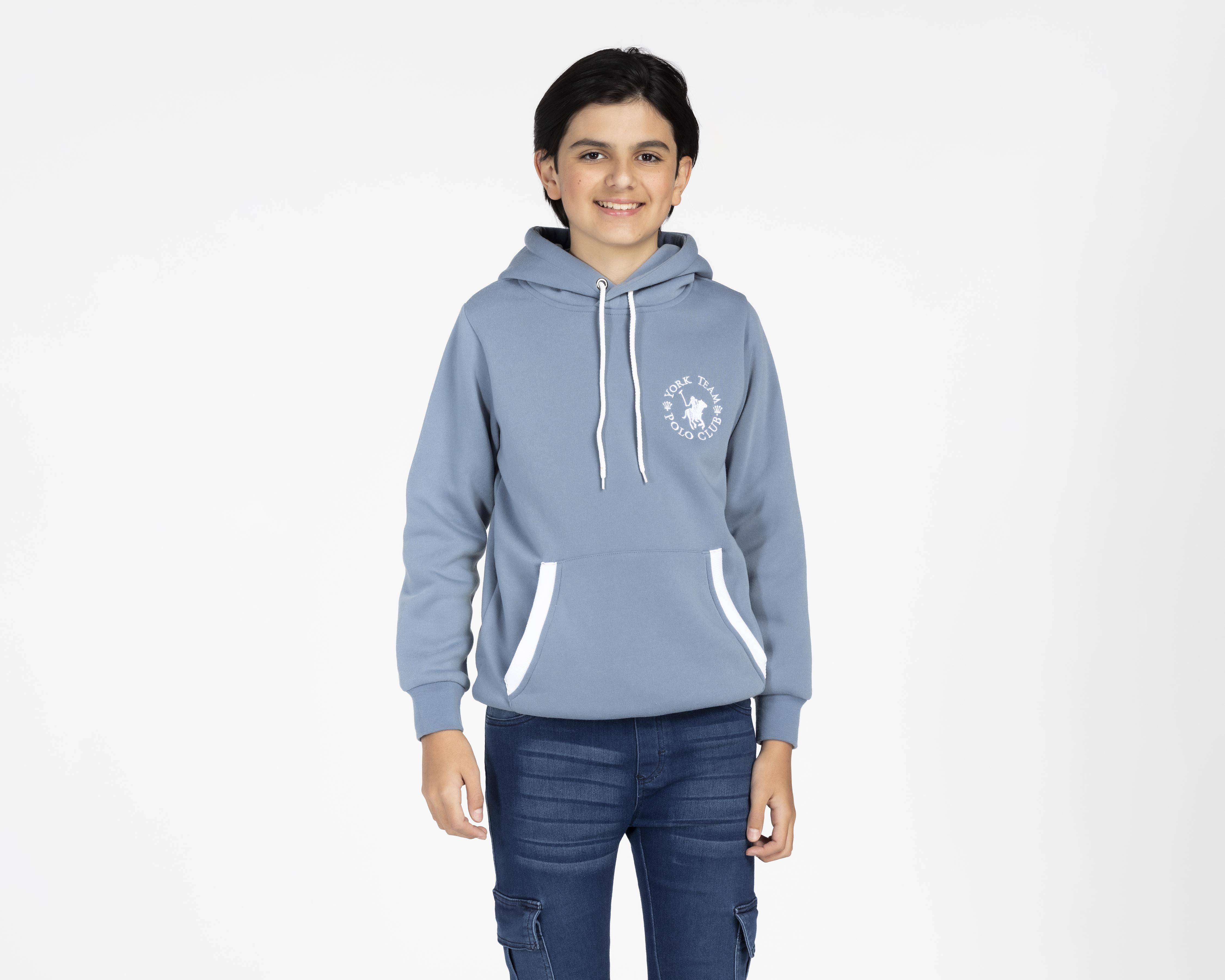 Sudadera York Team Polo Club con Gorro Juvenil