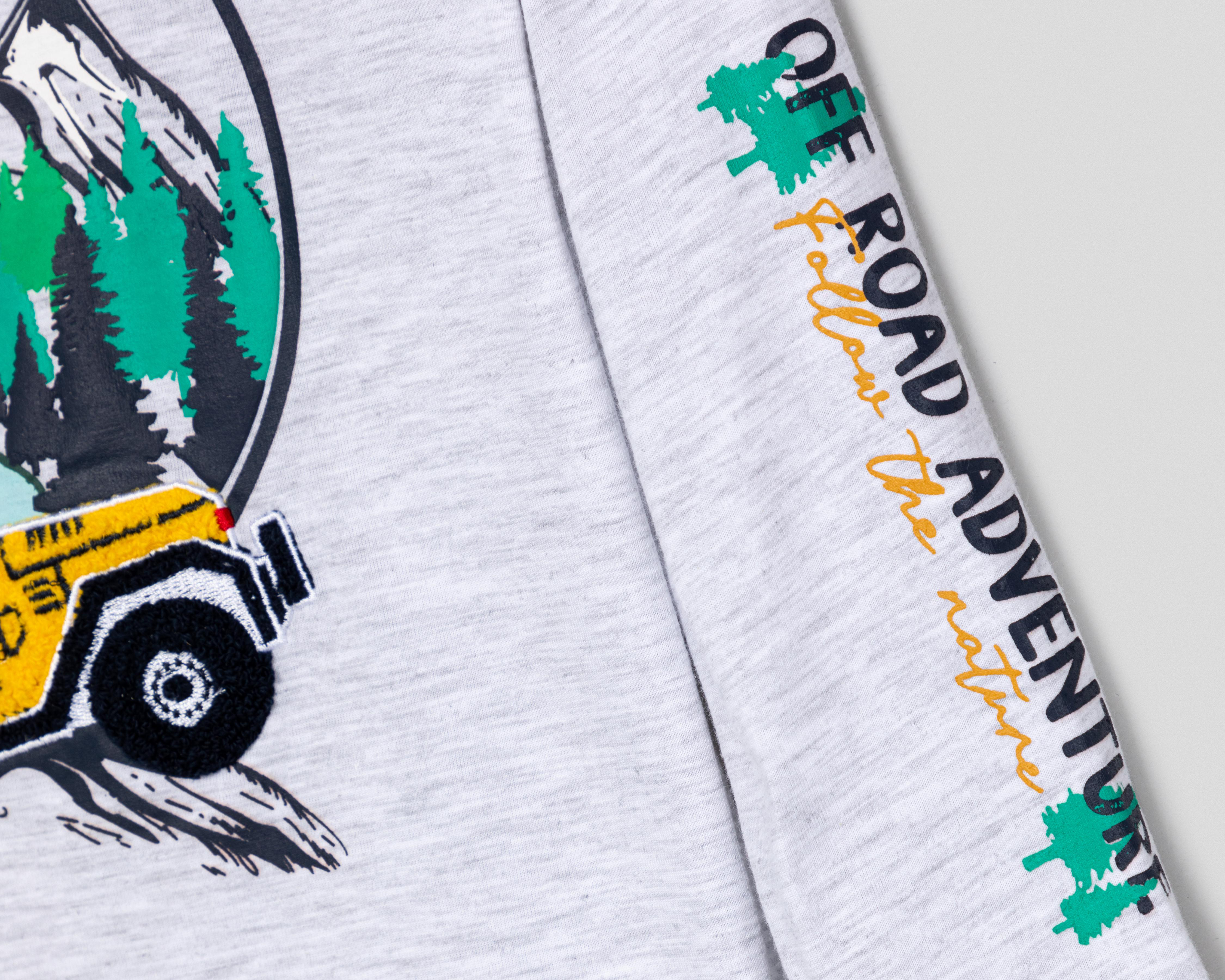 Foto 4 pulgar | Playera Refill Manga Larga Estampada para Niño