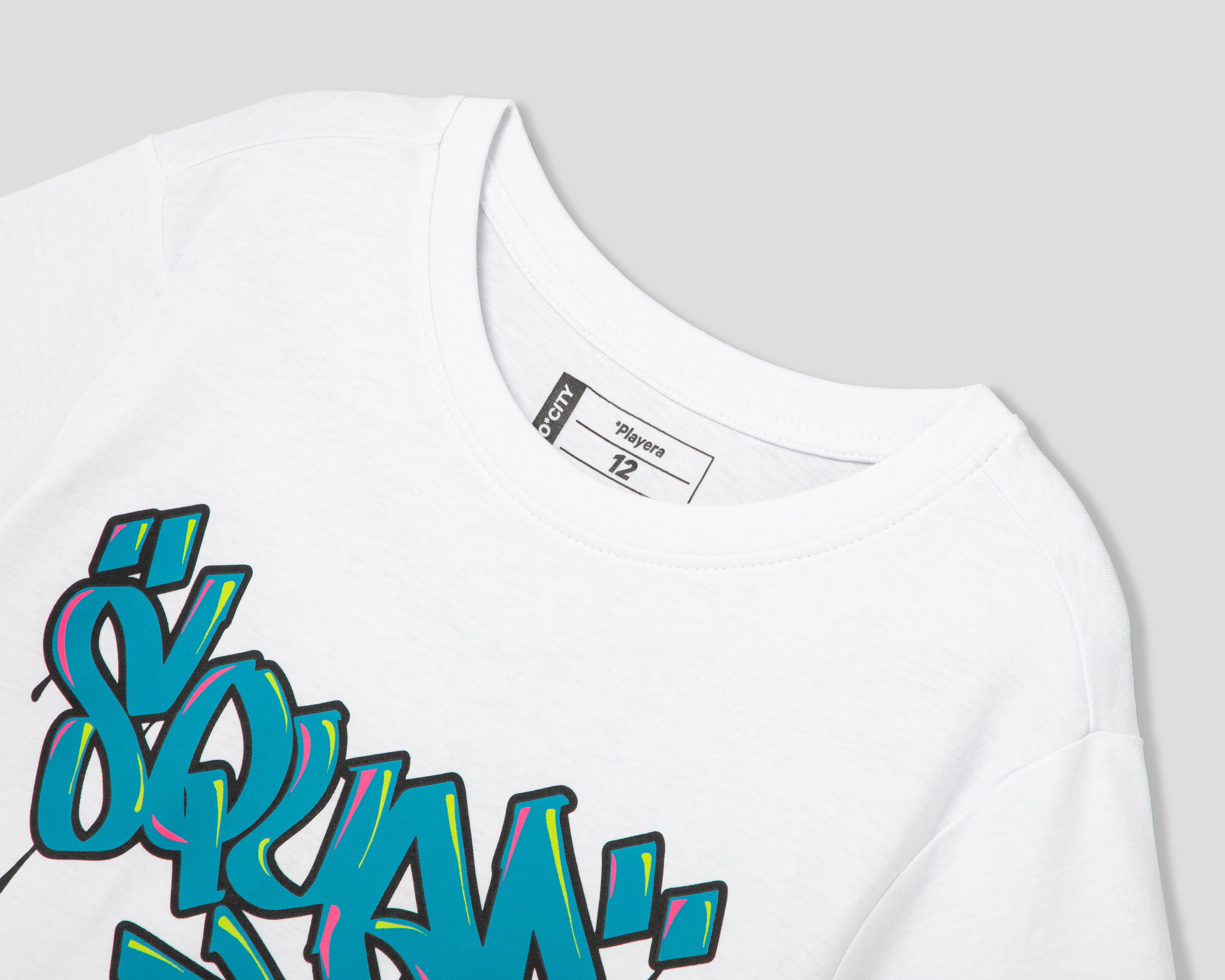 Foto 4 pulgar | Playera Neo*City Manga Corta Juvenil