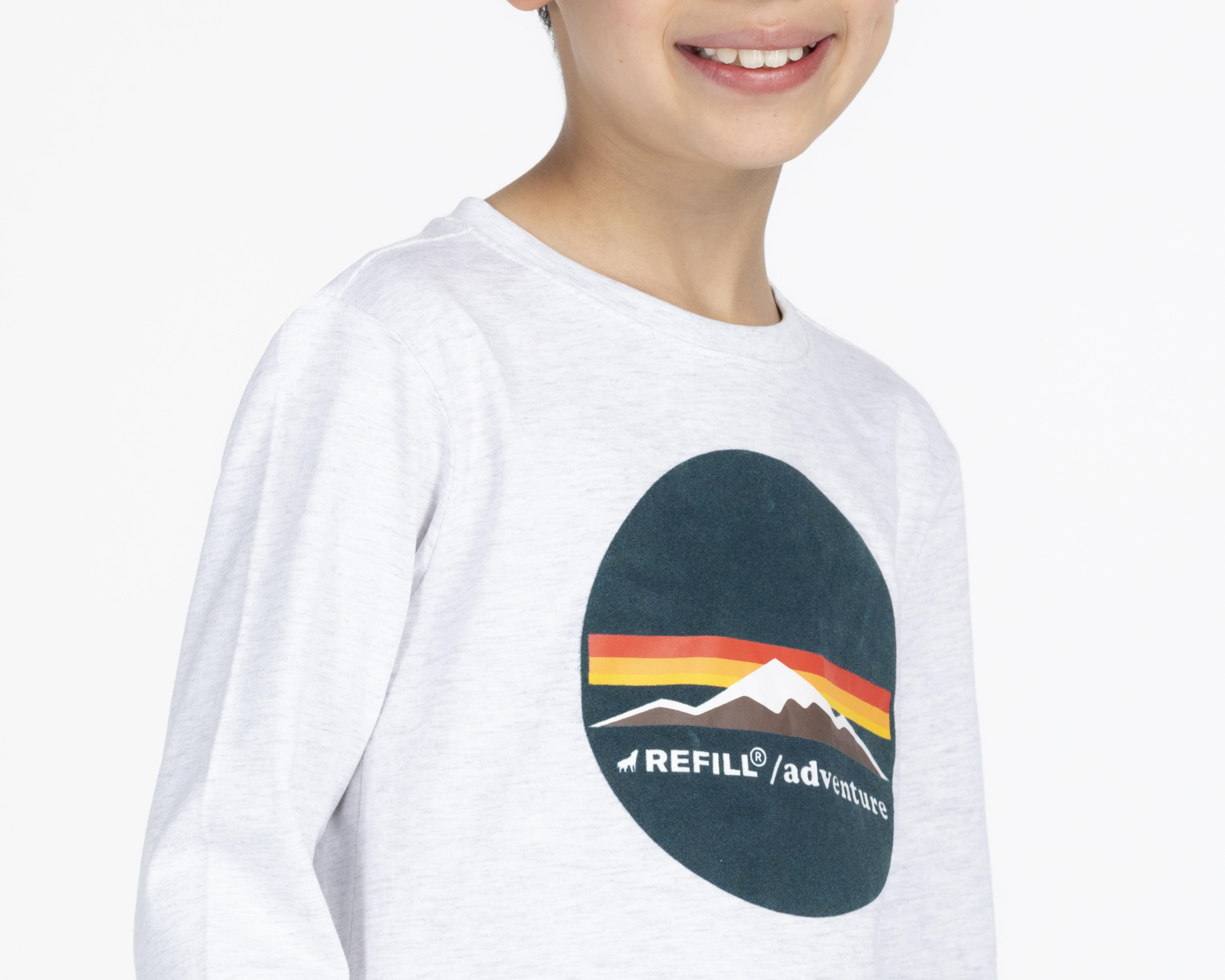 Foto 5 pulgar | Playera Refill Manga Larga Estampada para Niño
