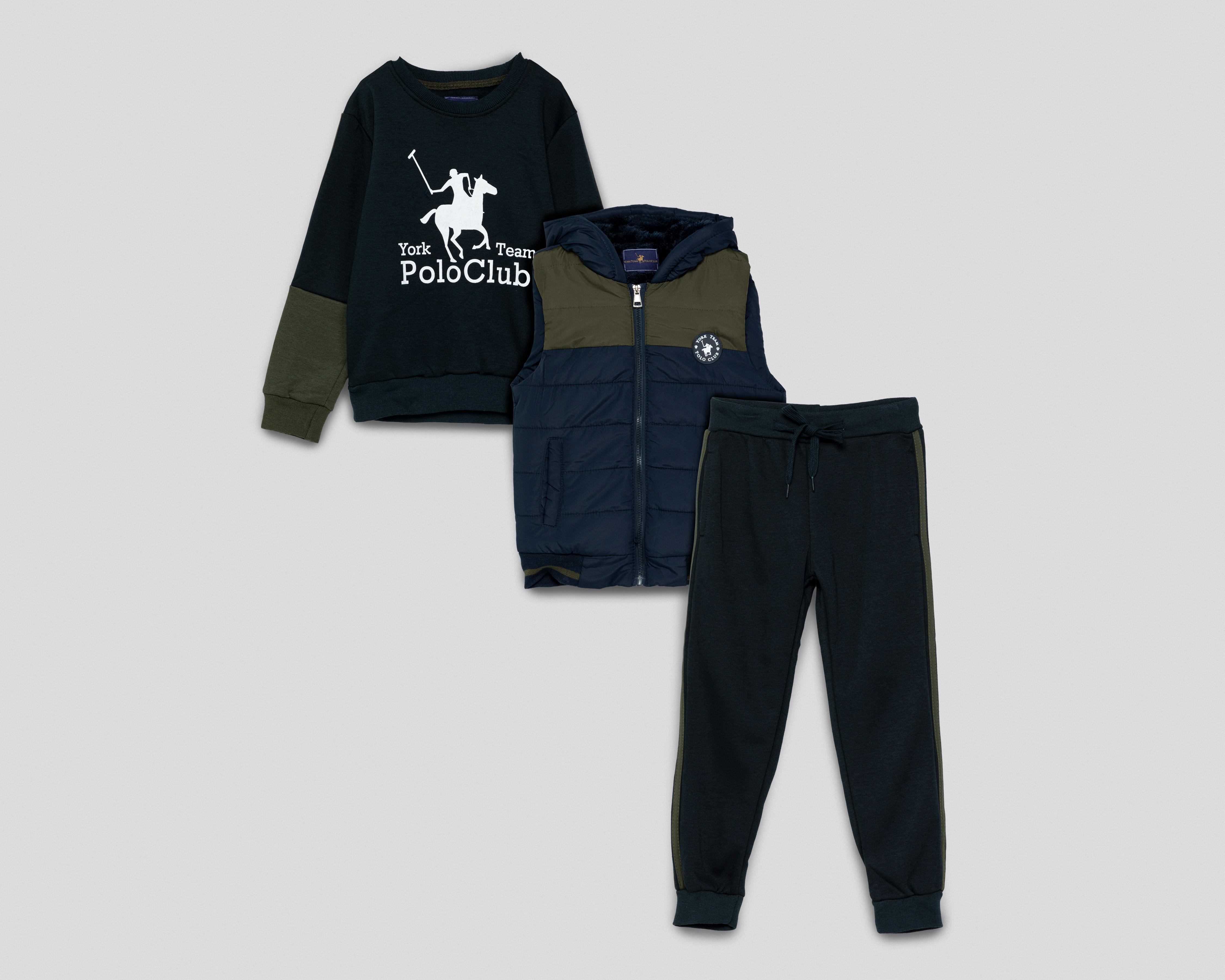 Conjunto York Team Polo Club para Niño 3 Piezas