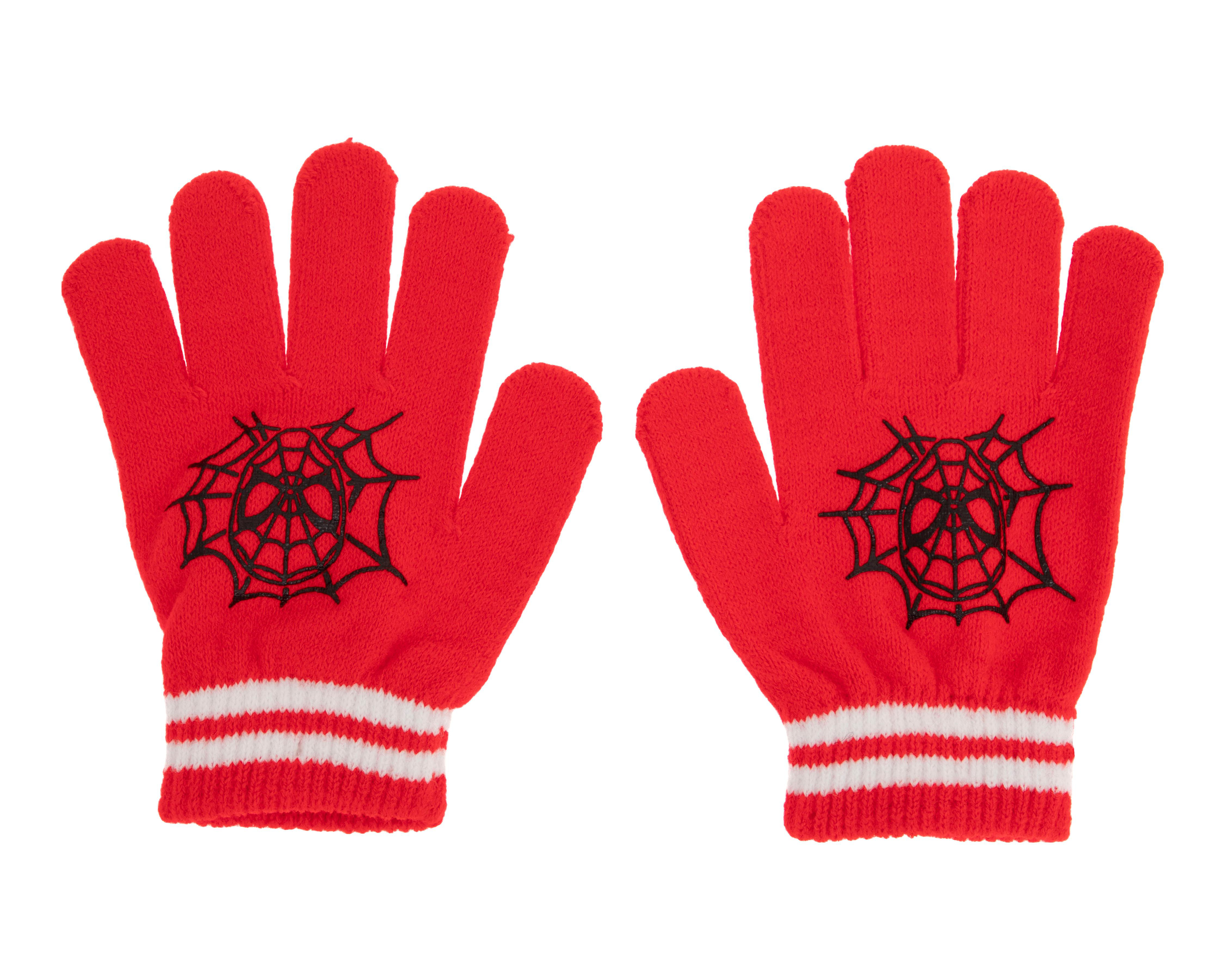 Foto 4 pulgar | Gorro para Niño con Guantes y Bufanda Marvel Spider-Man