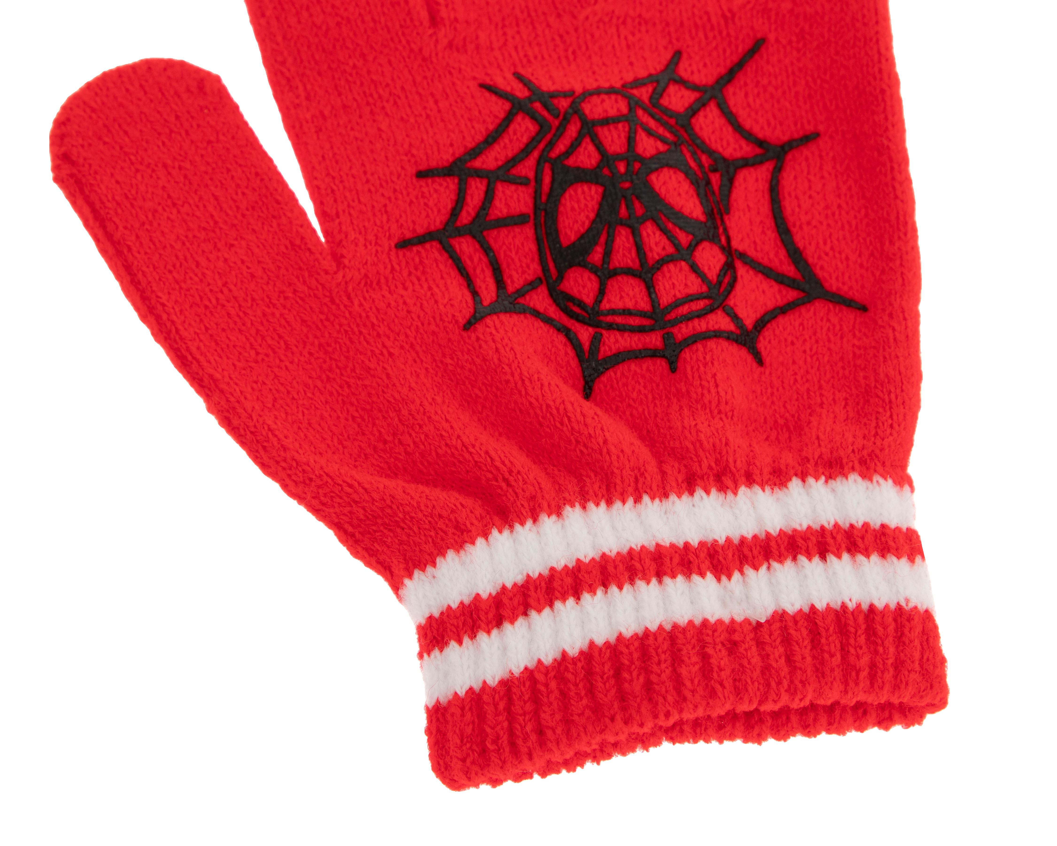 Foto 7 pulgar | Gorro para Niño con Guantes y Bufanda Marvel Spider-Man