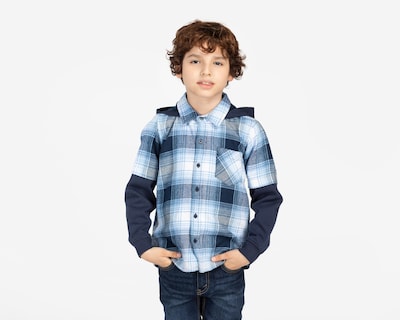 Foto 1 | Camisa Refill Manga Larga a Cuadros para Niño