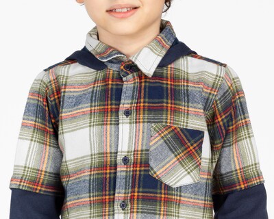 Foto 4 | Camisa Refill Manga Larga de Cuadros para Niño