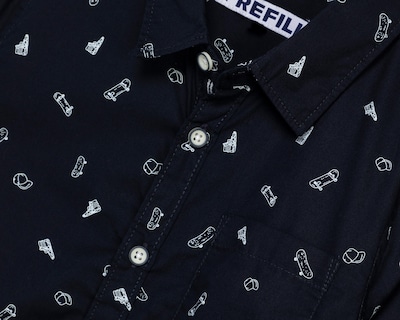 Foto 3 | Camisa Refill Manga Larga Estampada para Niño