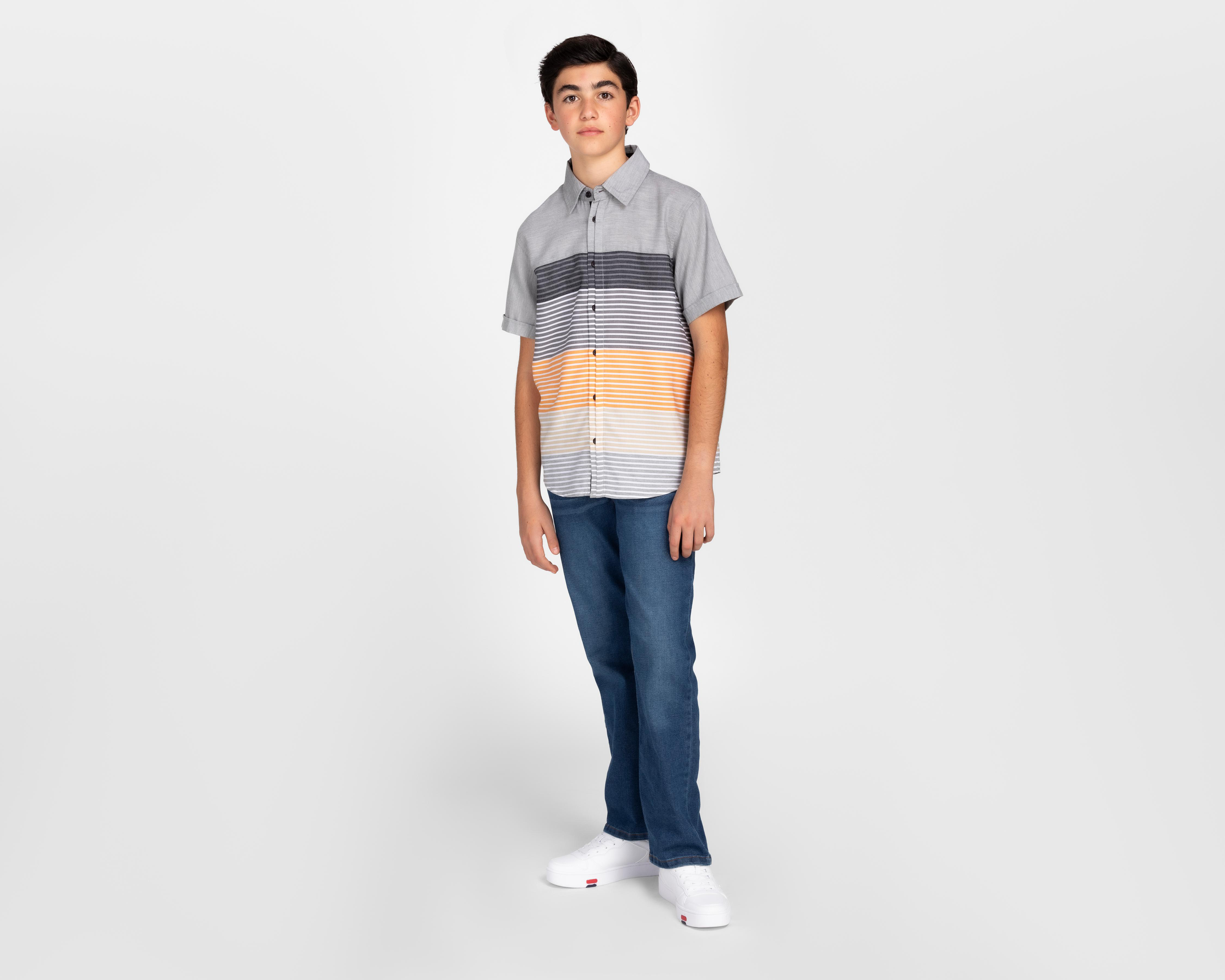 Foto 4 pulgar | Camisa Refill Manga Corta Juvenil