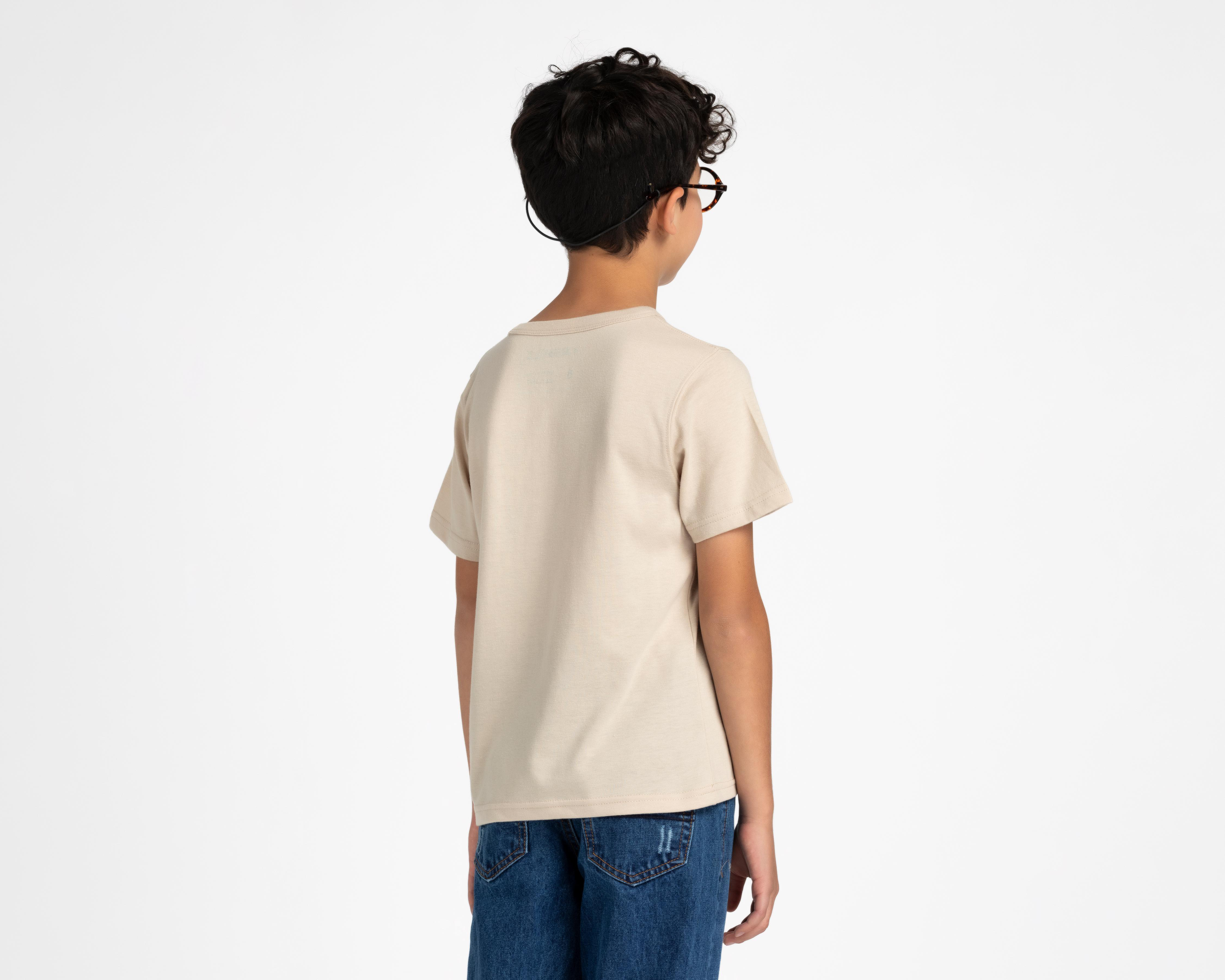 Foto 2 | Playera Refill Manga Corta con Print de Dinosaurio para Niño