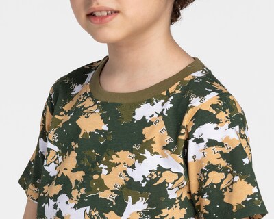Foto 4 | Playera Refill Manga Corta Camuflada para Niño