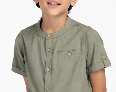Foto 4 | Camisa Refill Manga Corta a Rayas para Niño