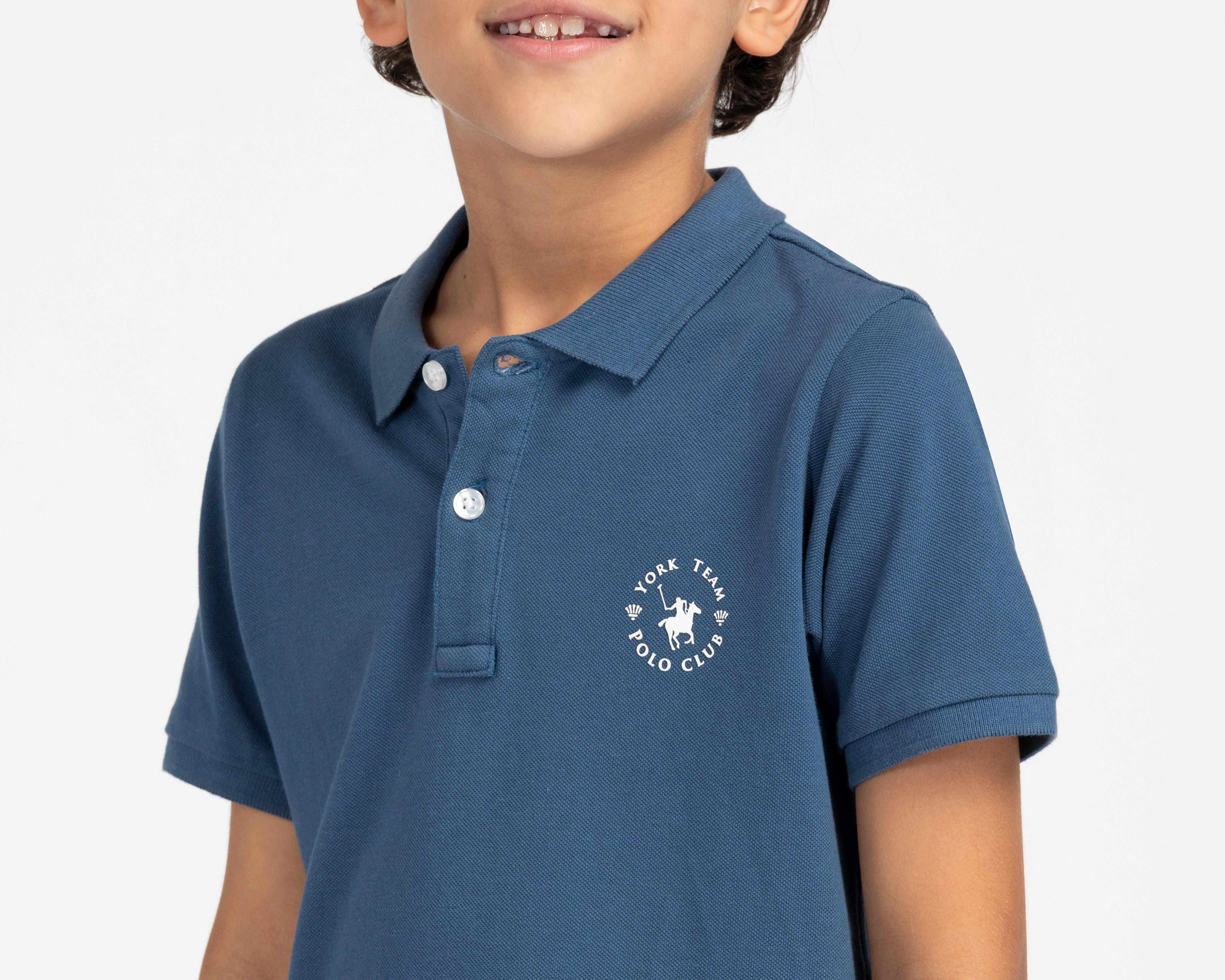 Foto 5 pulgar | Playera Polo York Team Polo Club para Niño