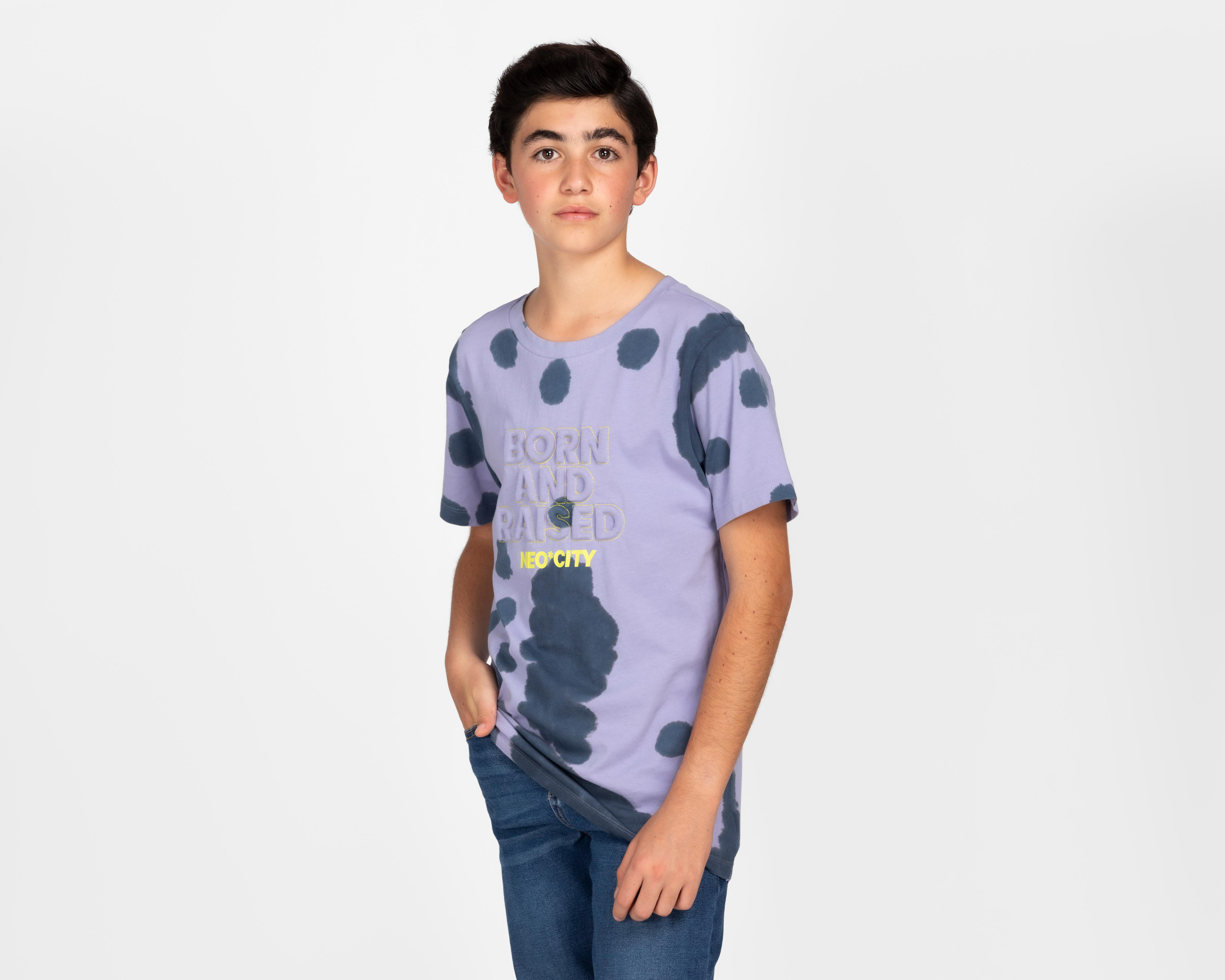 Playera Neo*City Manga Corta Tie Dye para Niño