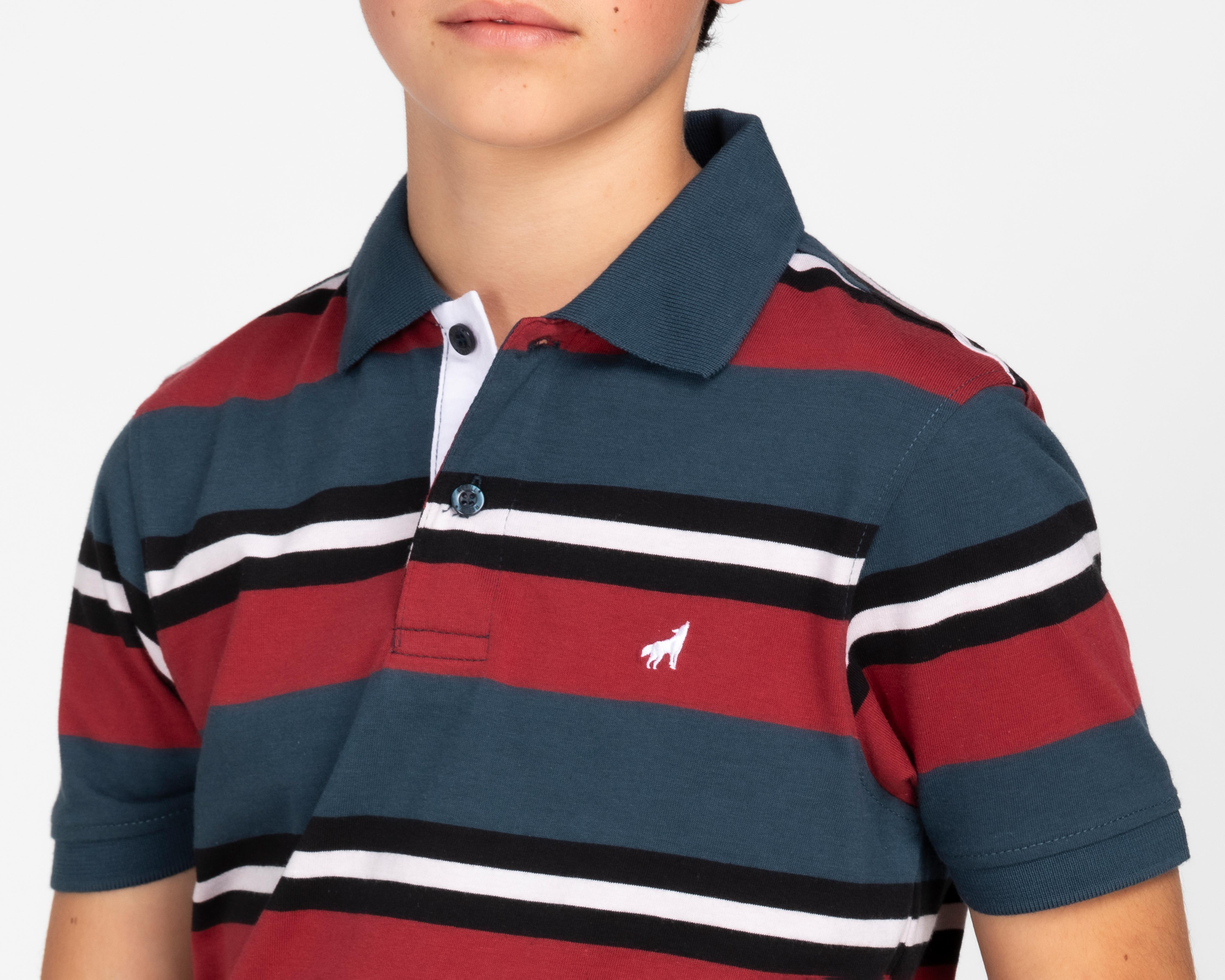Foto 4 | Playera Refill Manga Corta a Rayas para Niño