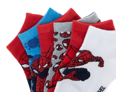 Foto 2 | Calcetas Cortas Marvel Spider-Man para Niño 6 Pares