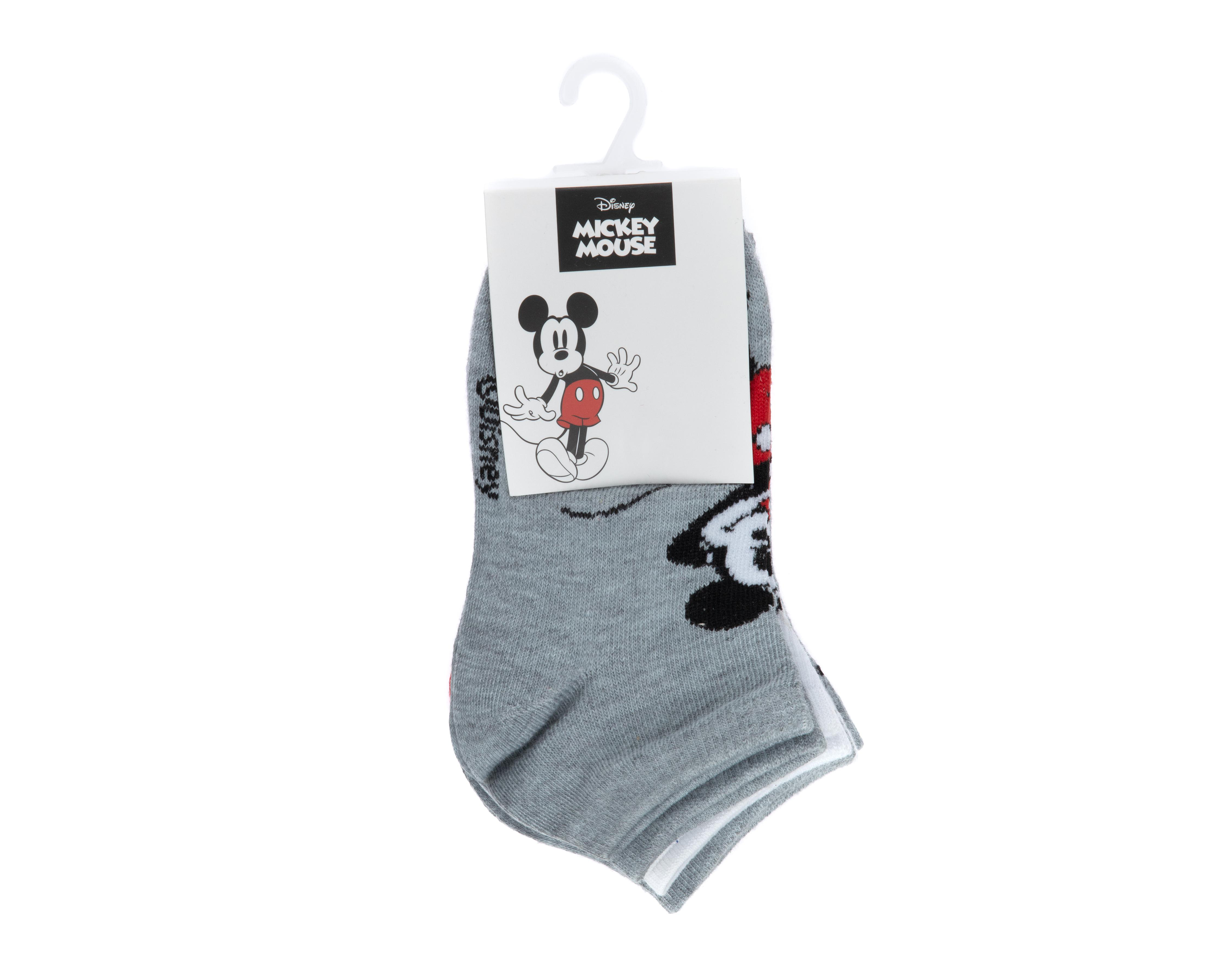 Foto 3 | Calcetas Cortas Disney Mickey Mouse para Niño 6 Pares