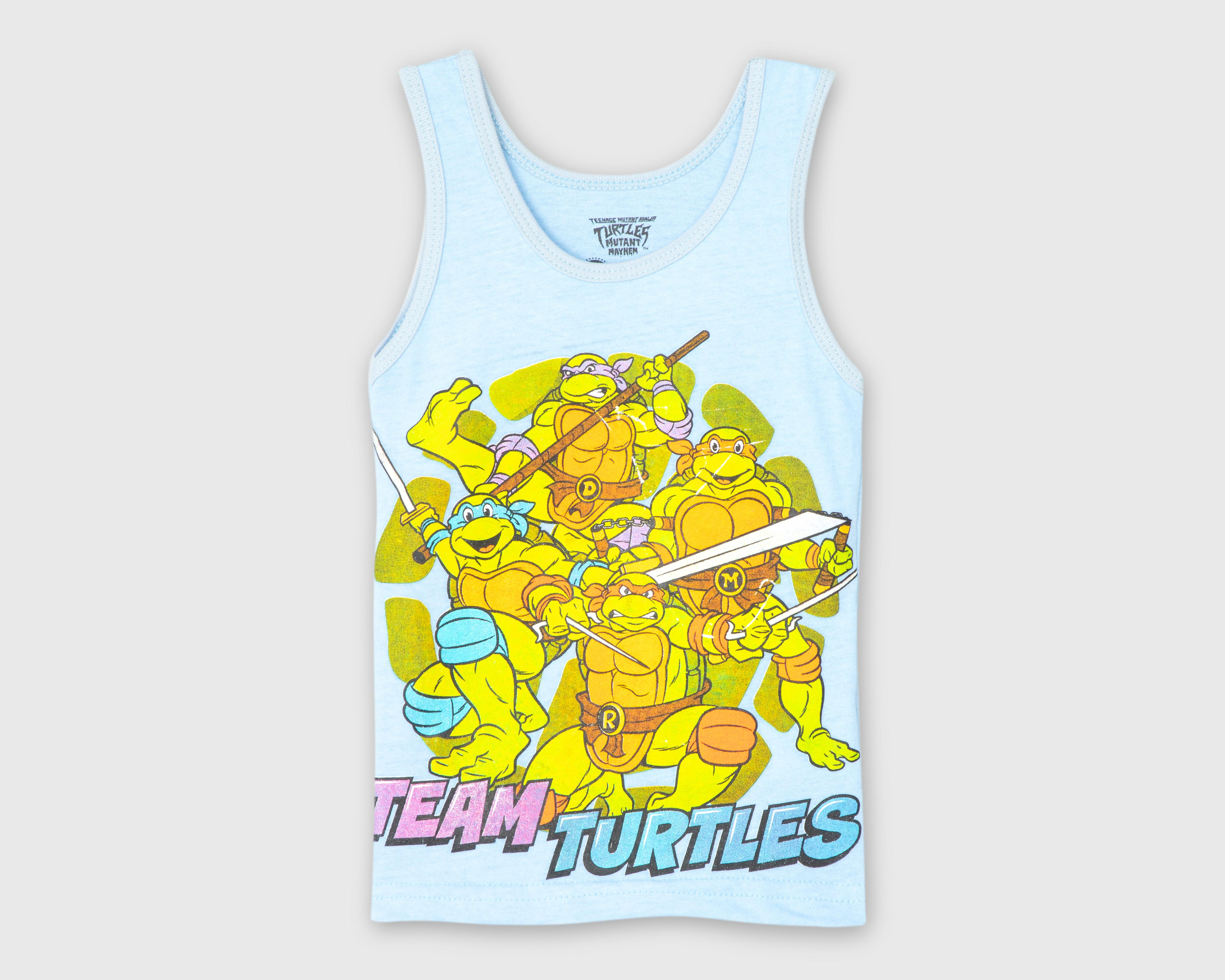 Foto 2 pulgar | Playera Tortugas Ninja sin Mangas Estampada para Niño