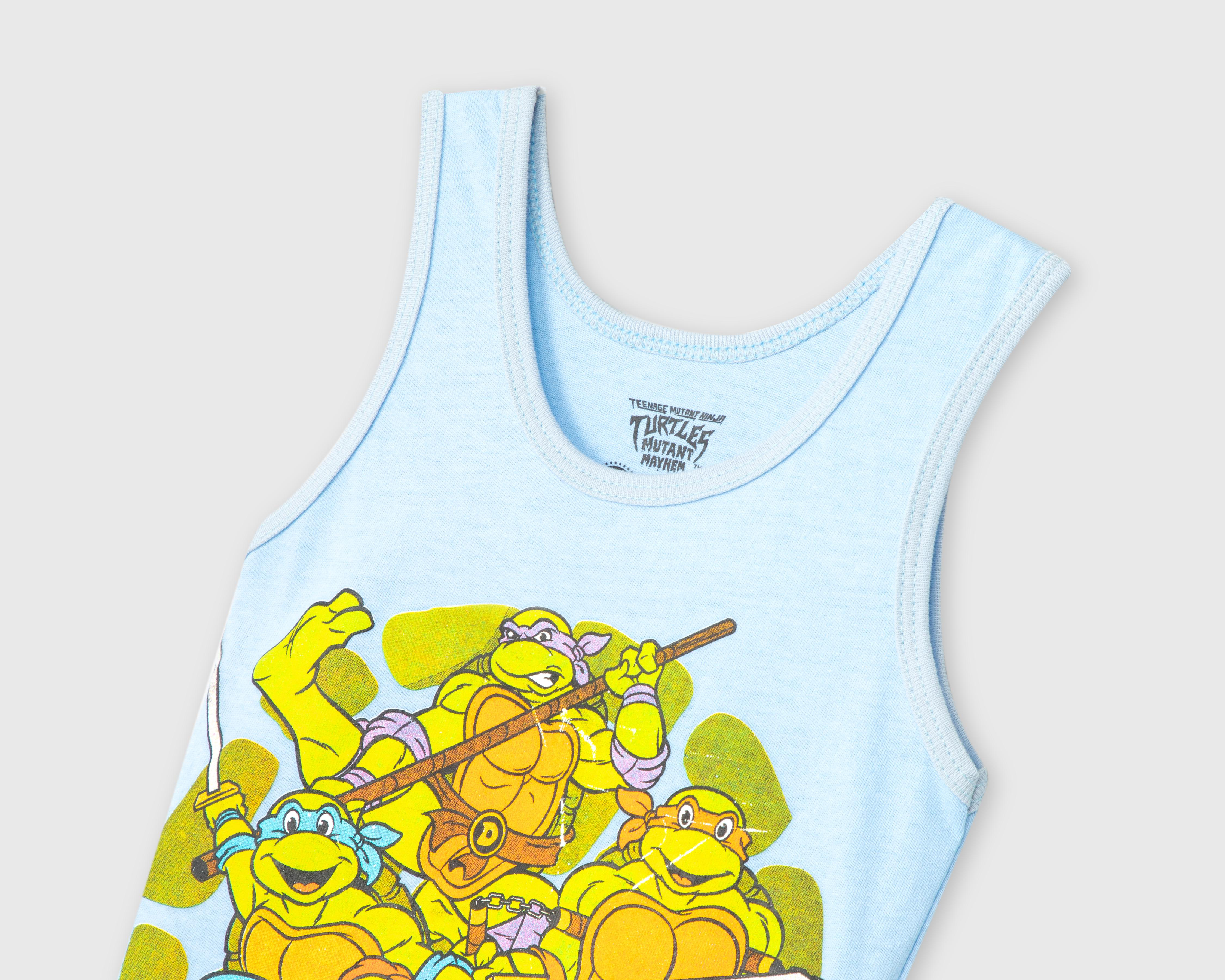 Foto 4 pulgar | Playera Tortugas Ninja sin Mangas Estampada para Niño