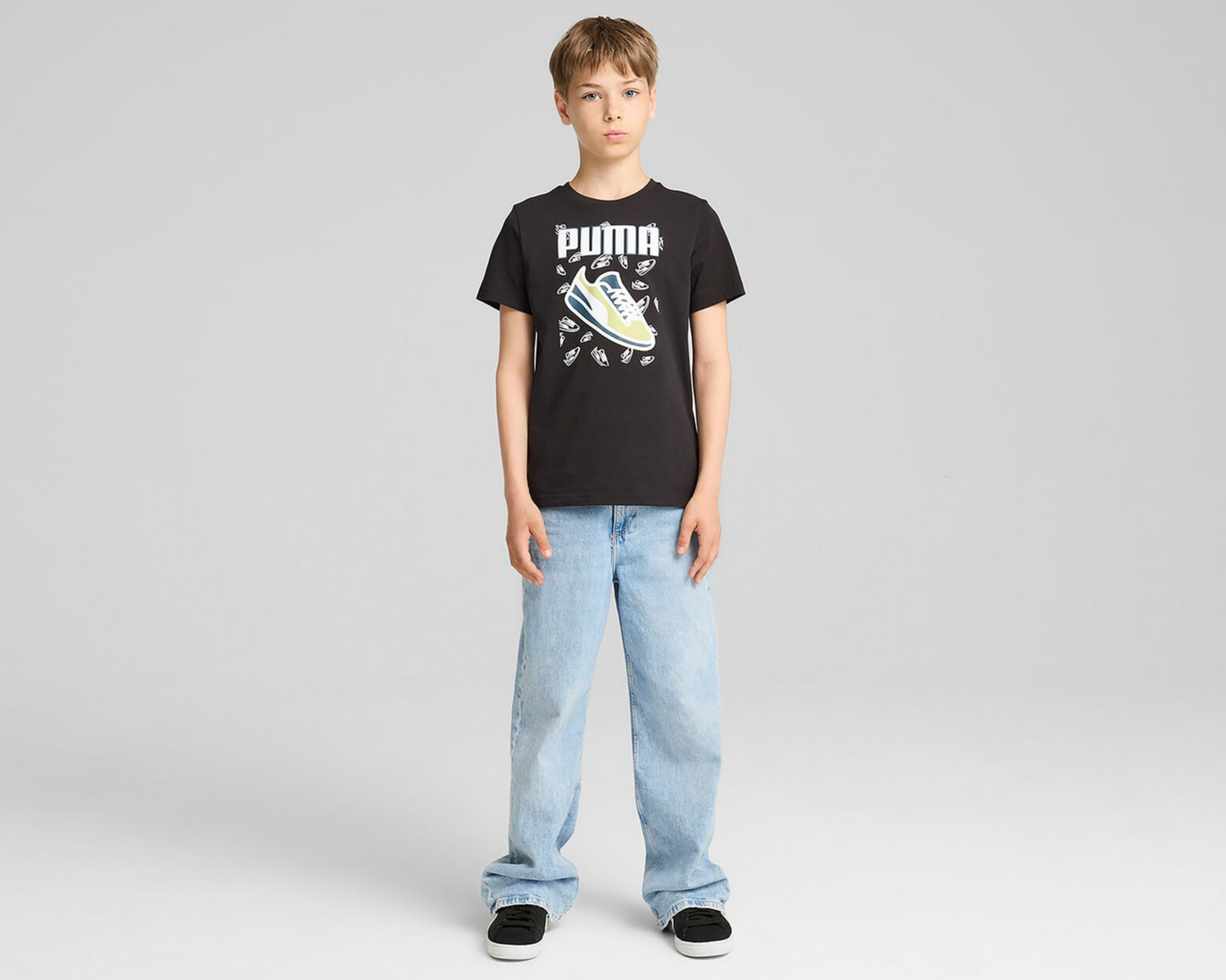 Foto 6 pulgar | Playera Puma Manga Corta Estampada para Niño