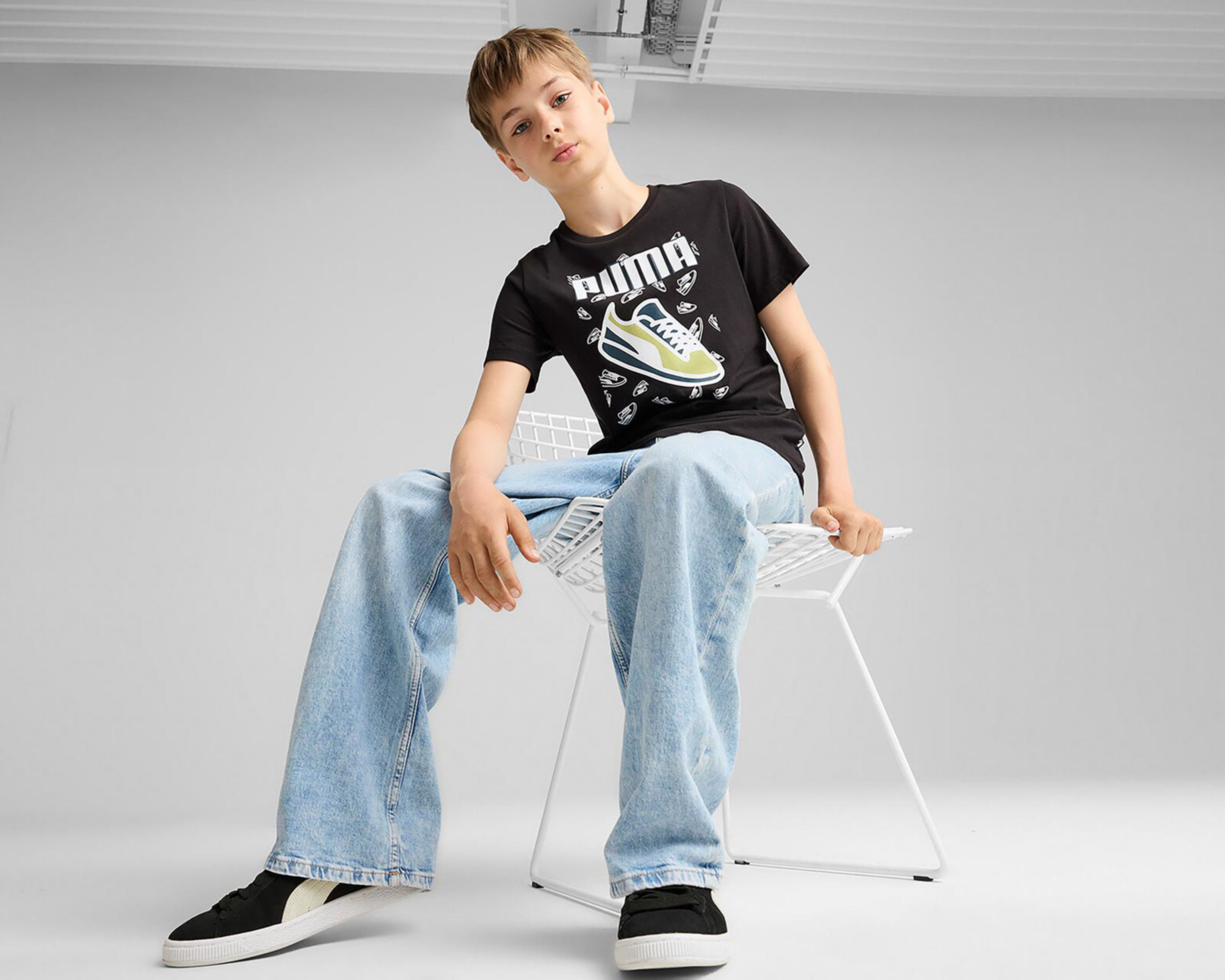 Foto 7 | Playera Puma Manga Corta Estampada para Niño