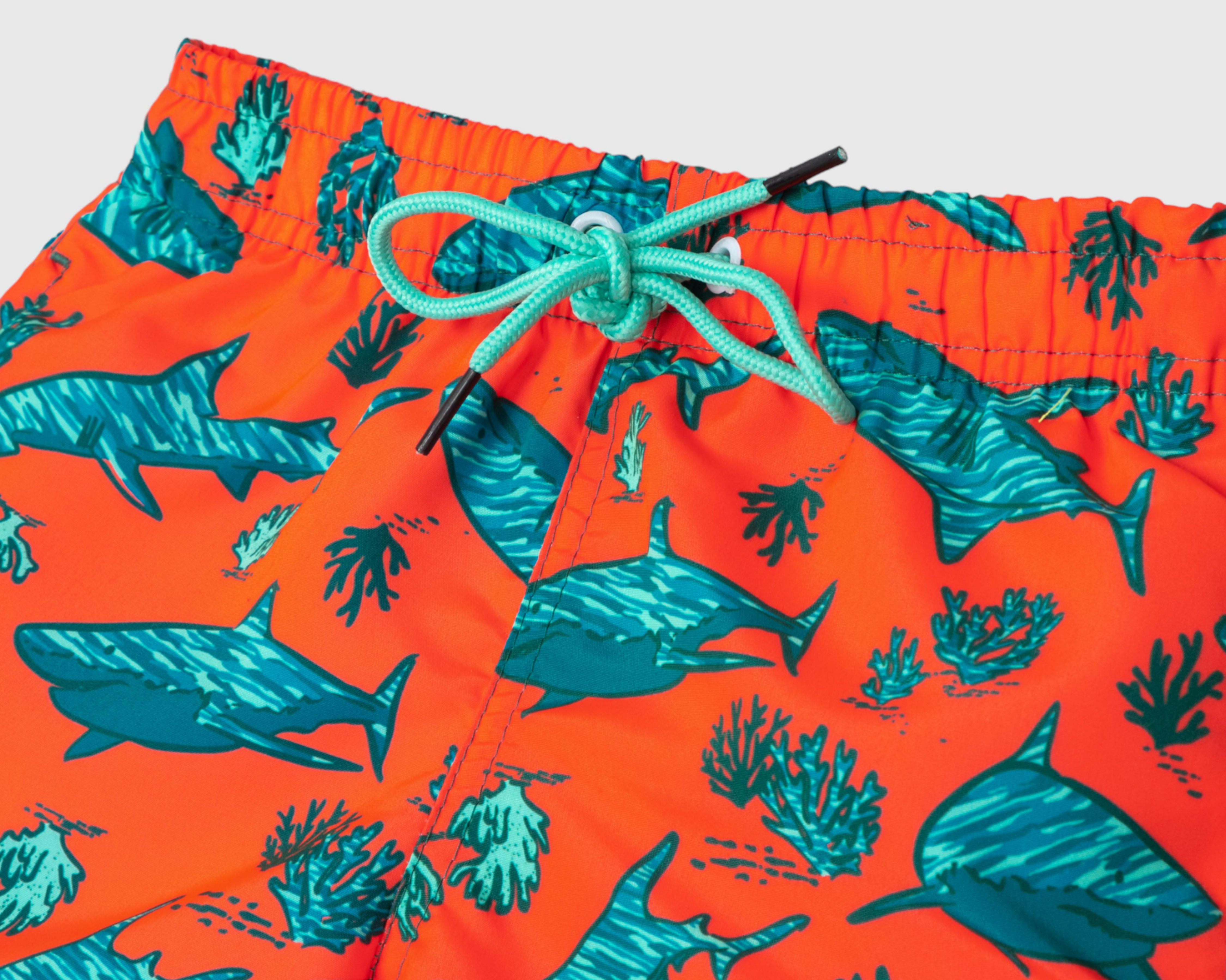 Foto 4 pulgar | Traje de Baño Rio Beach Print de Tiburones para Niño
