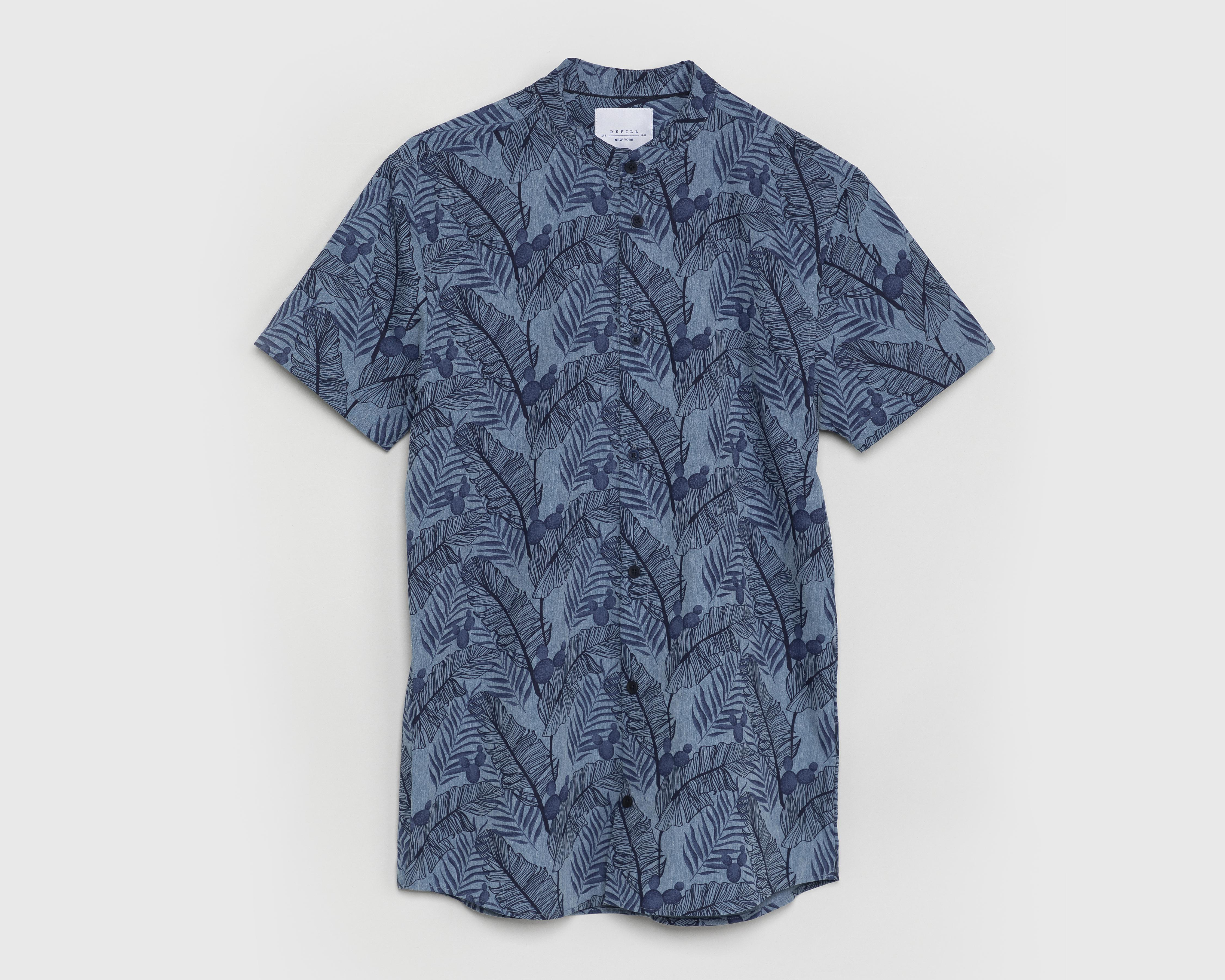 Camisa Refill Manga Corta Floreada Juvenil $209