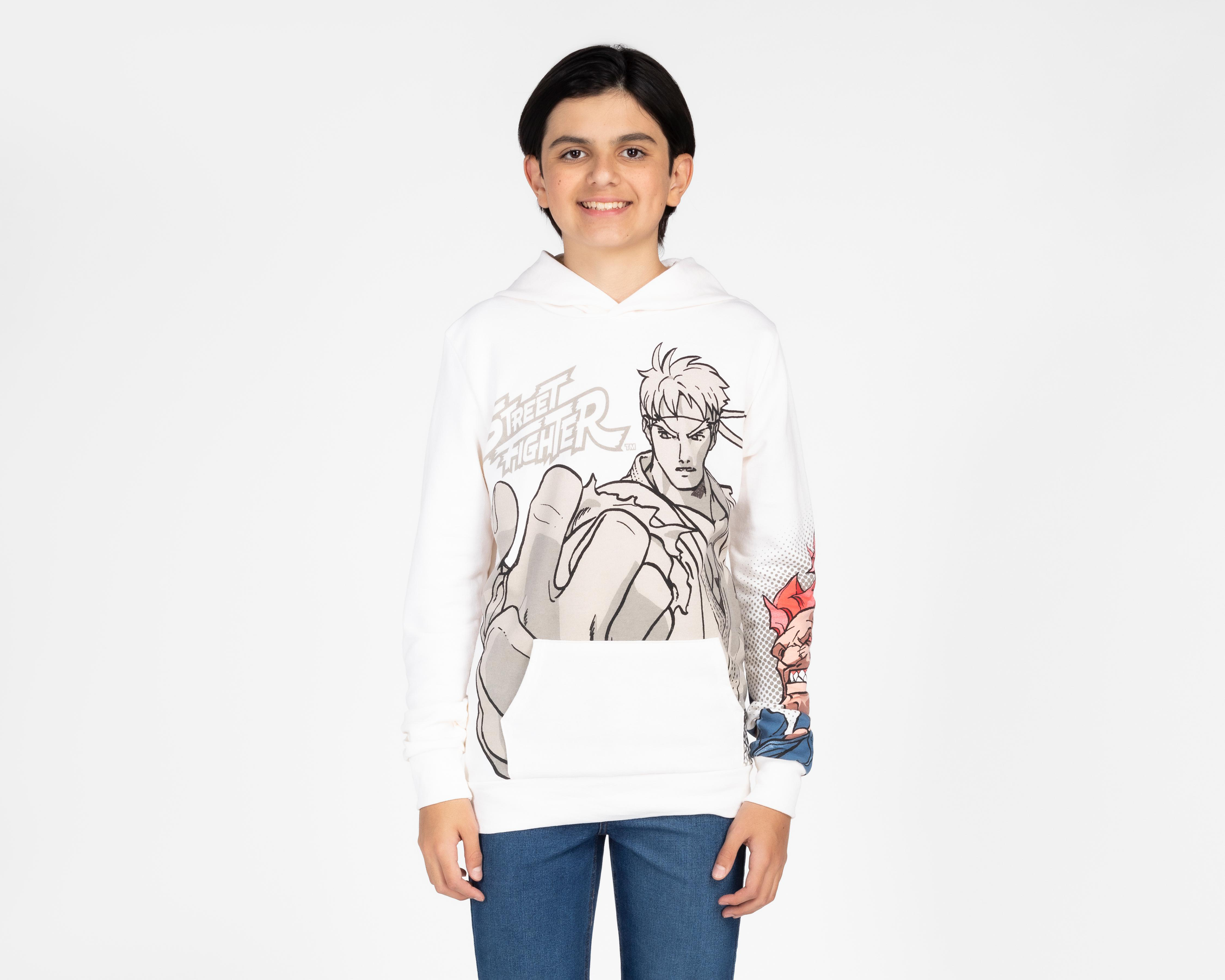 Sudadera con Gorro Street Fighter para Niño