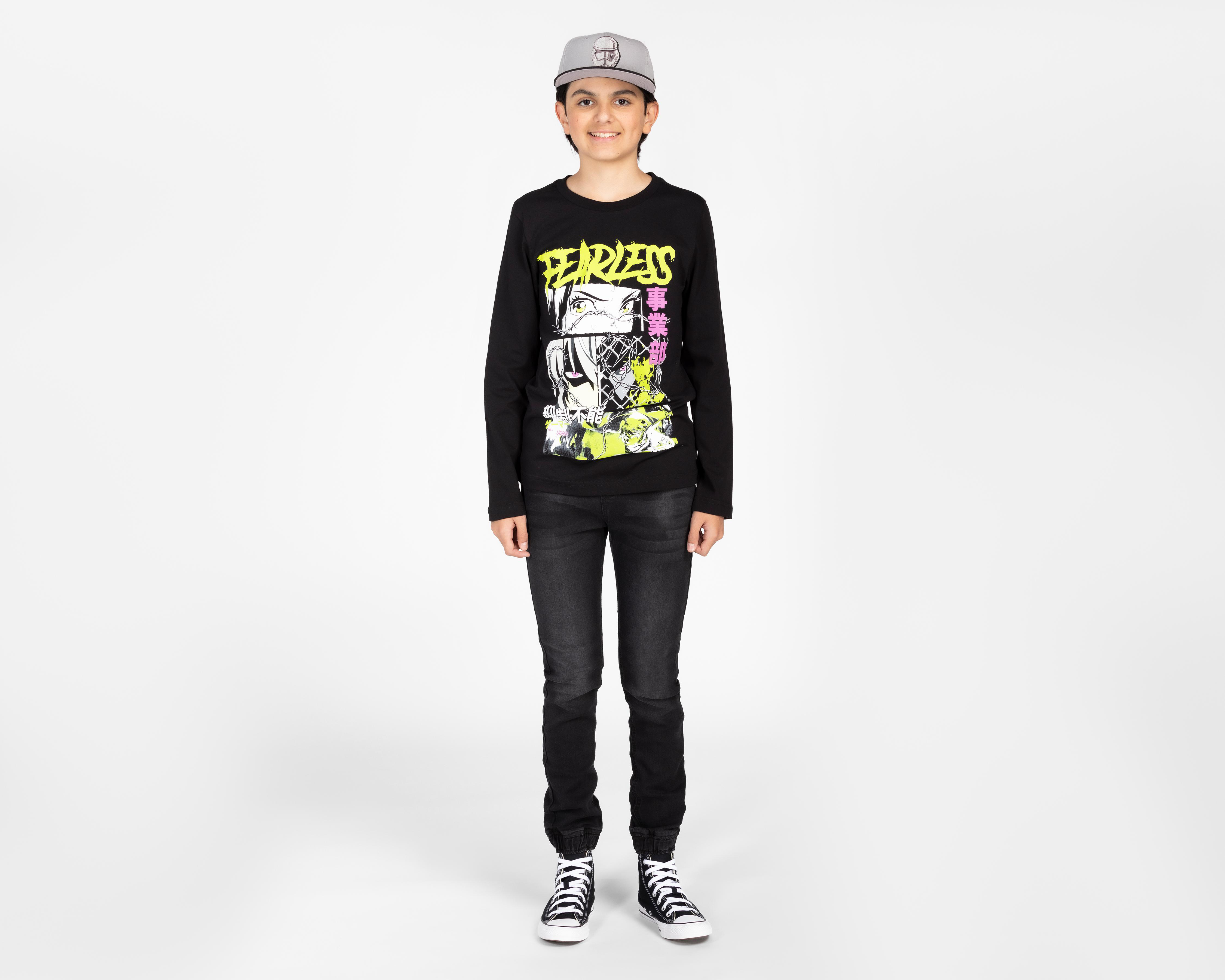 Foto 4 pulgar | Playera Neo*City Manga Larga Juvenil