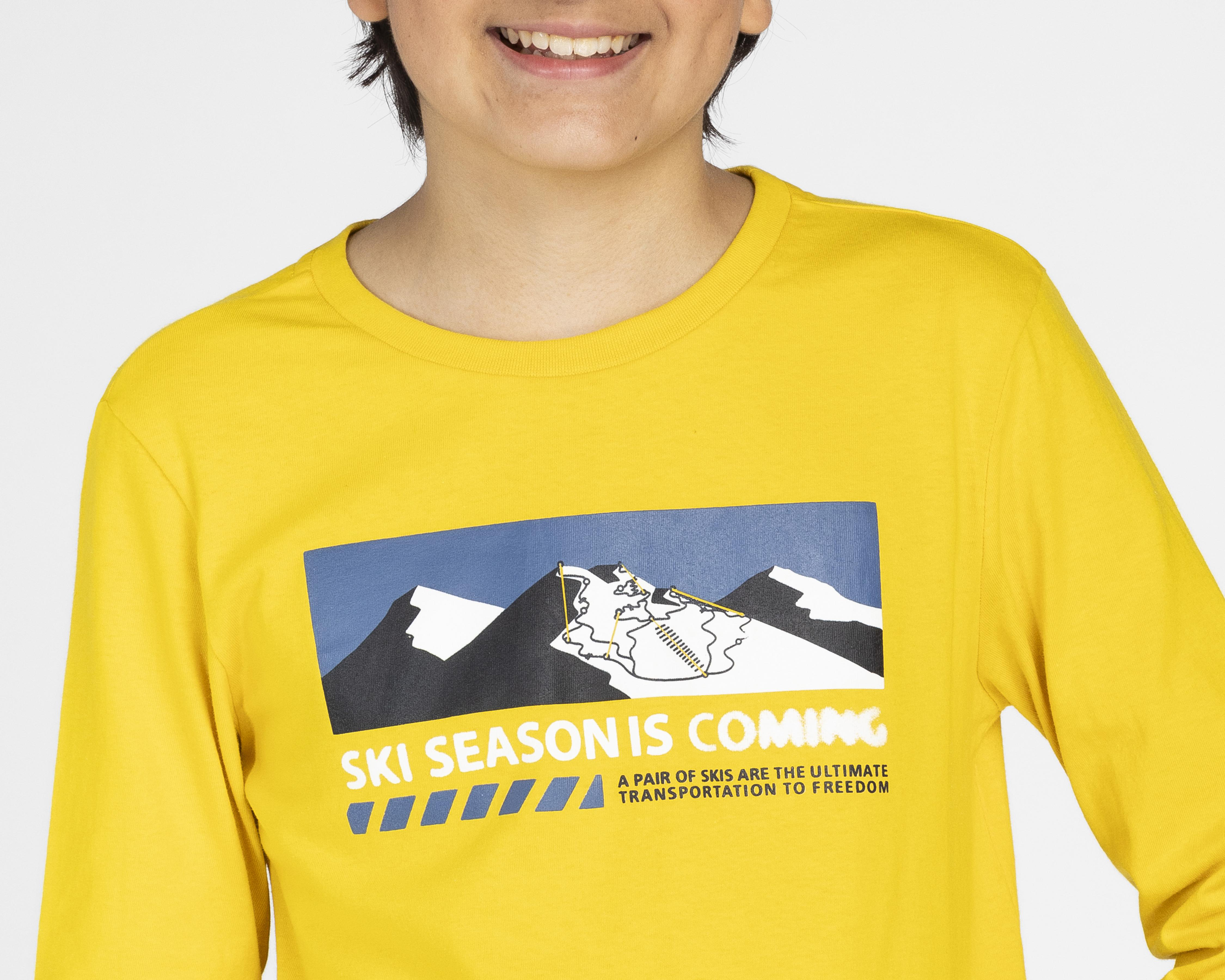 Foto 4 | Playera Refill Manga Larga Estampada Juvenil