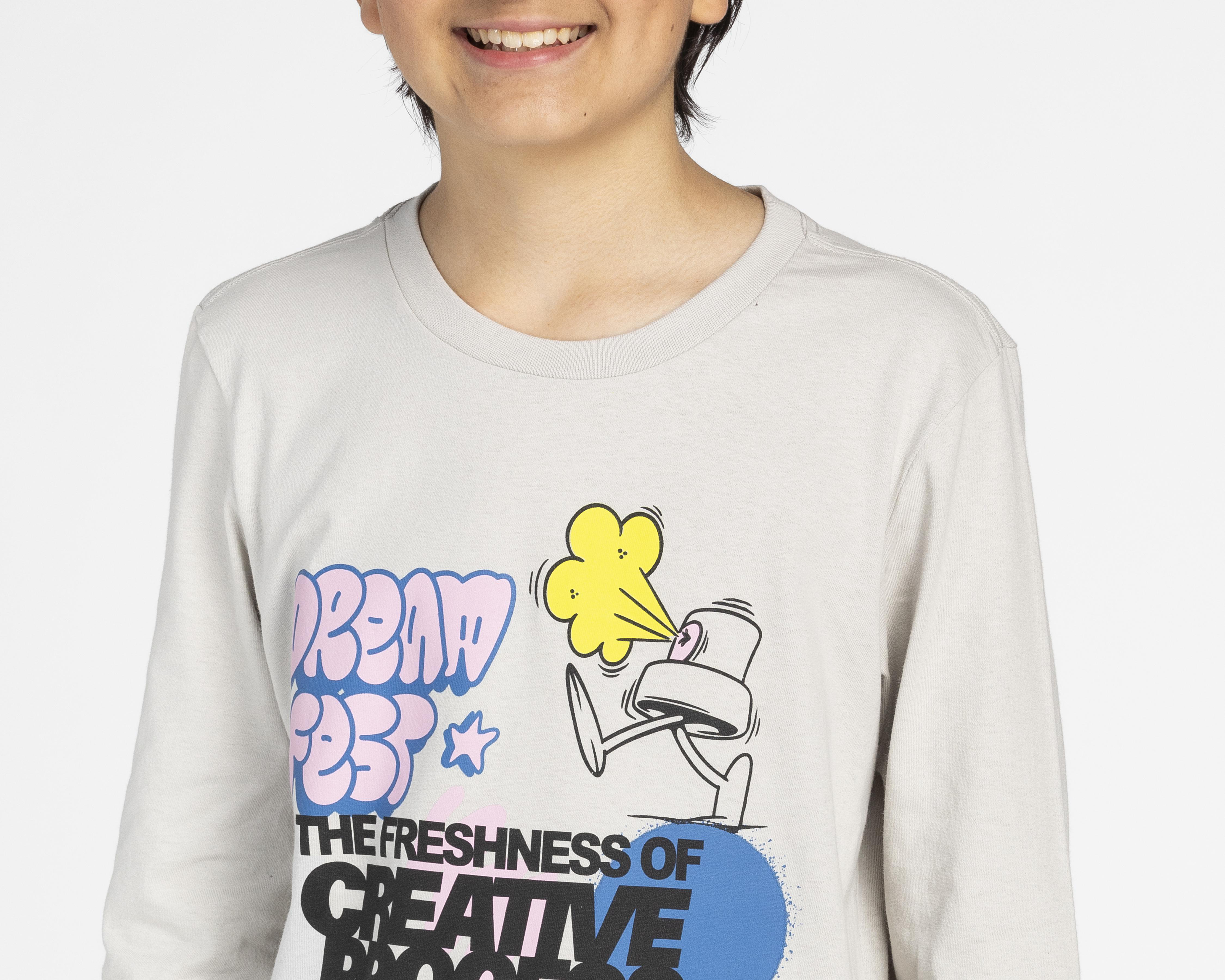 Foto 5 pulgar | Playera Neo*City Manga Larga Estampada para Niño