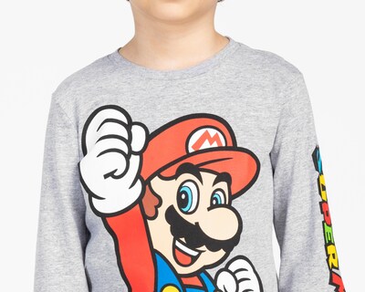 Foto 3 | Playera Mario Bro's Manga Larga Estampada para Niño