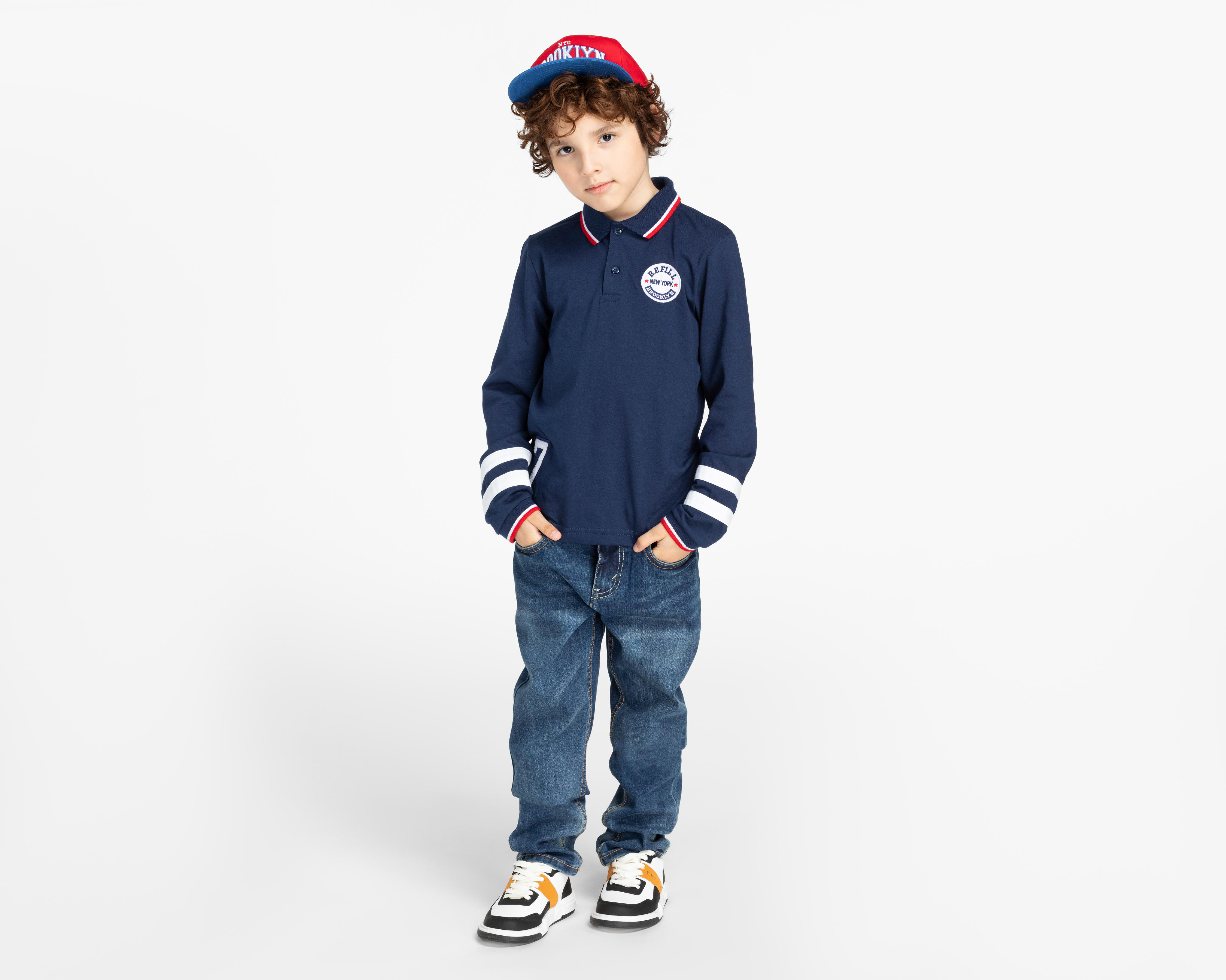 Foto 4 pulgar | Playera Refill Manga Larga para Niño