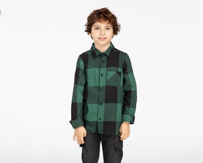 Foto 1 | Camisa Refill Manga Larga de Cuadros para Niño