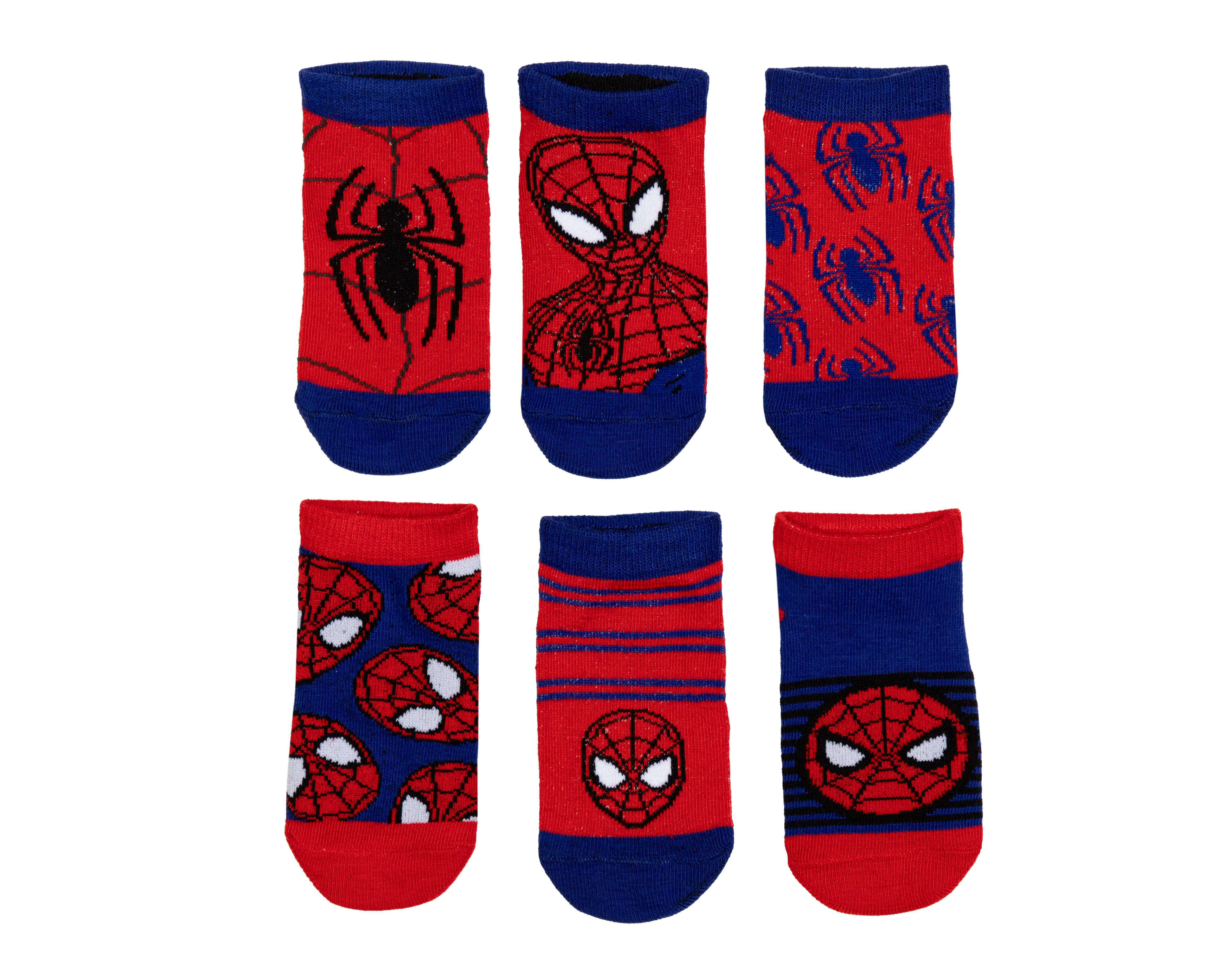 Foto 2 pulgar | Calcetas Marvel Spider-Man para Niño 6 Pares