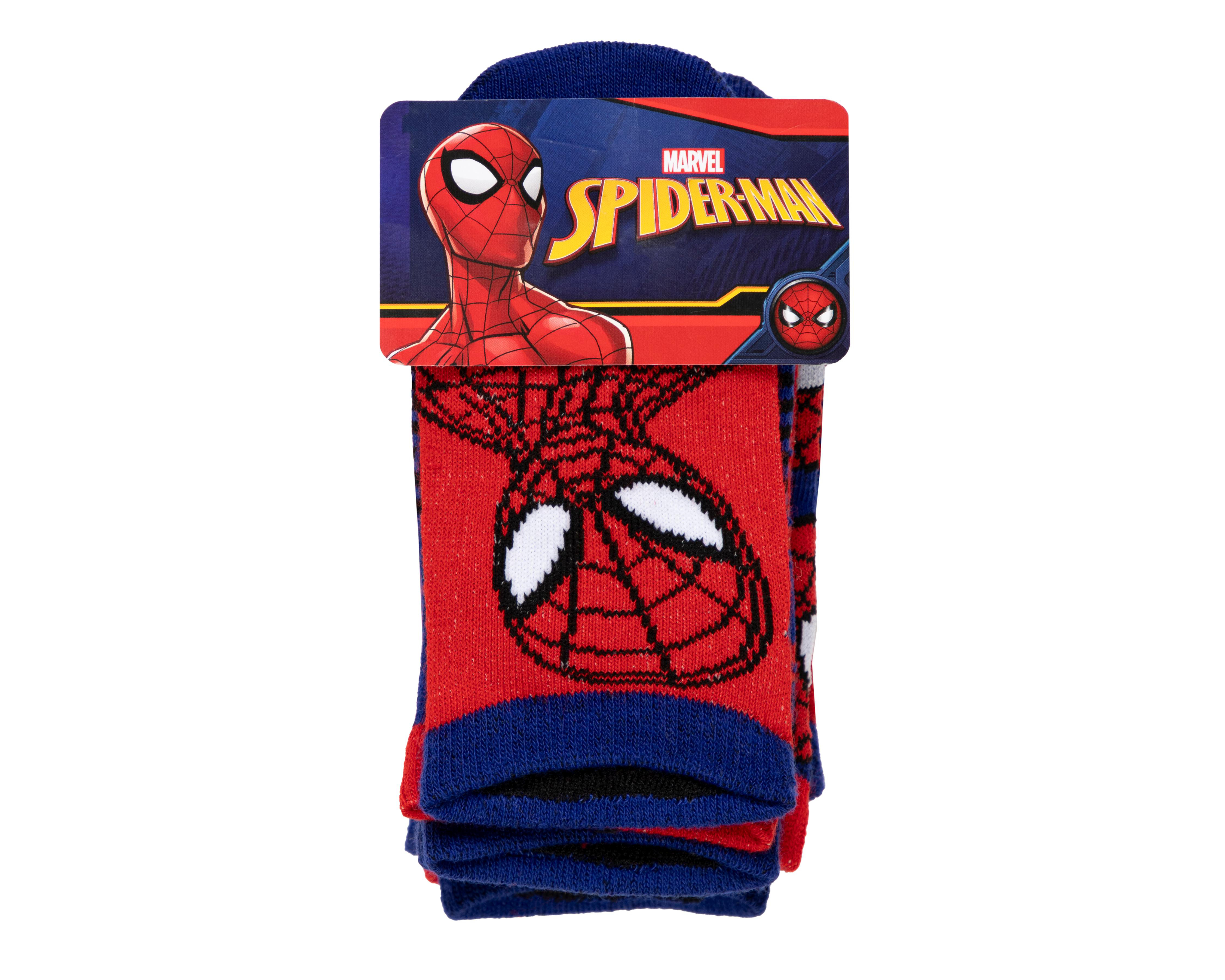 Foto 4 pulgar | Calcetas Marvel Spider-Man para Niño 6 Pares