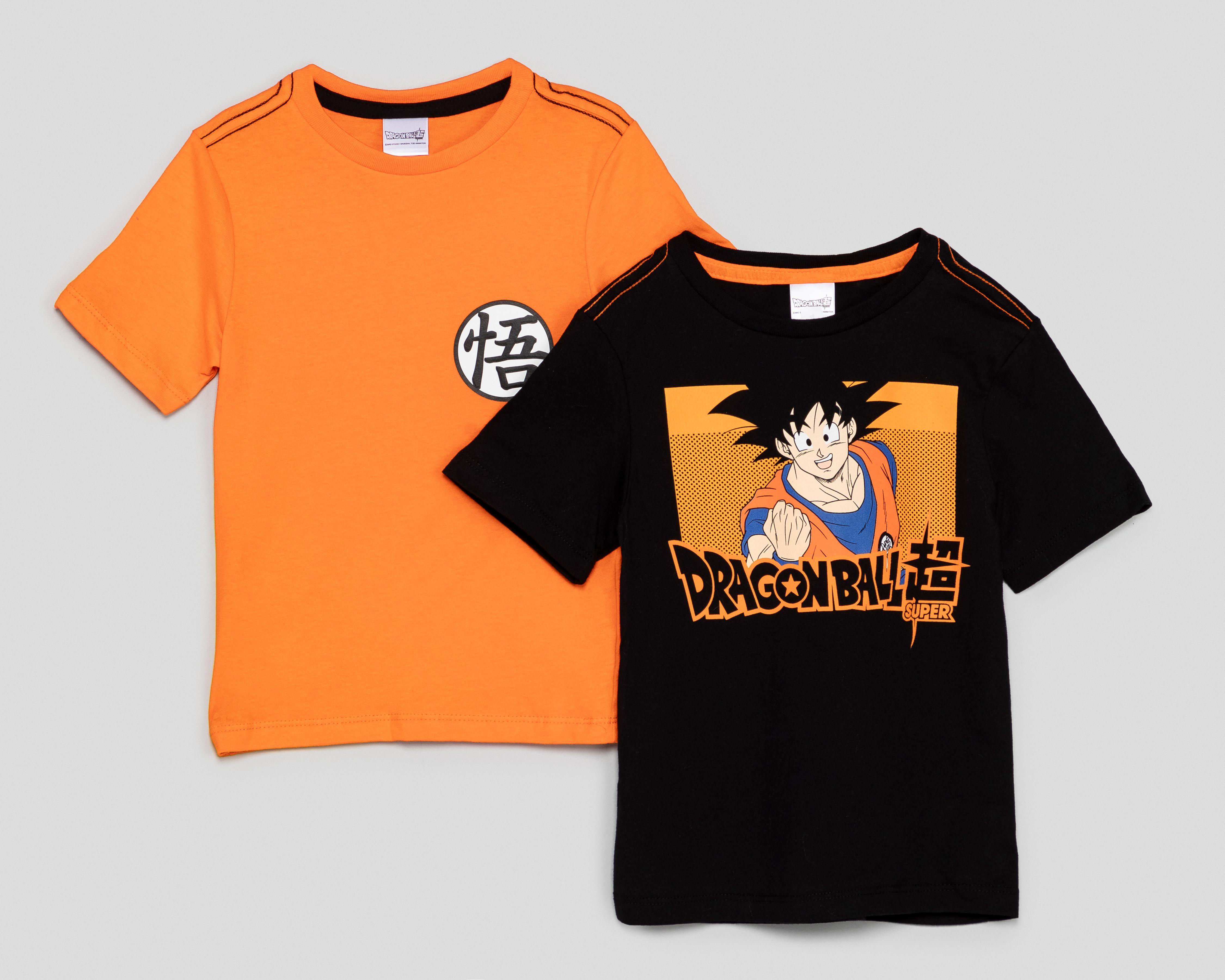 Foto 1 | Playera Dragon Ball Z para Niño 2 Piezas