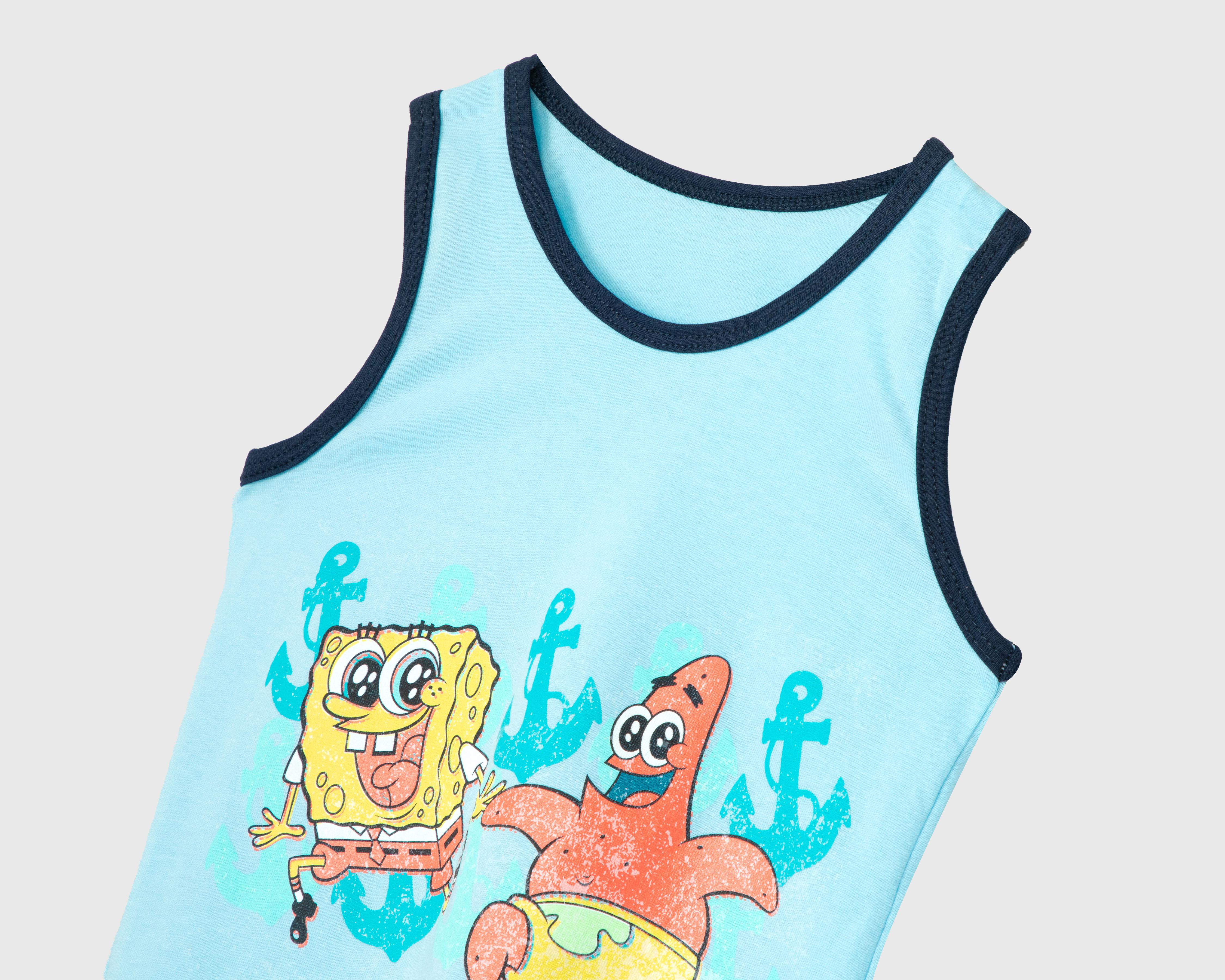Foto 4 pulgar | Camiseta Bob Esponja para Niño