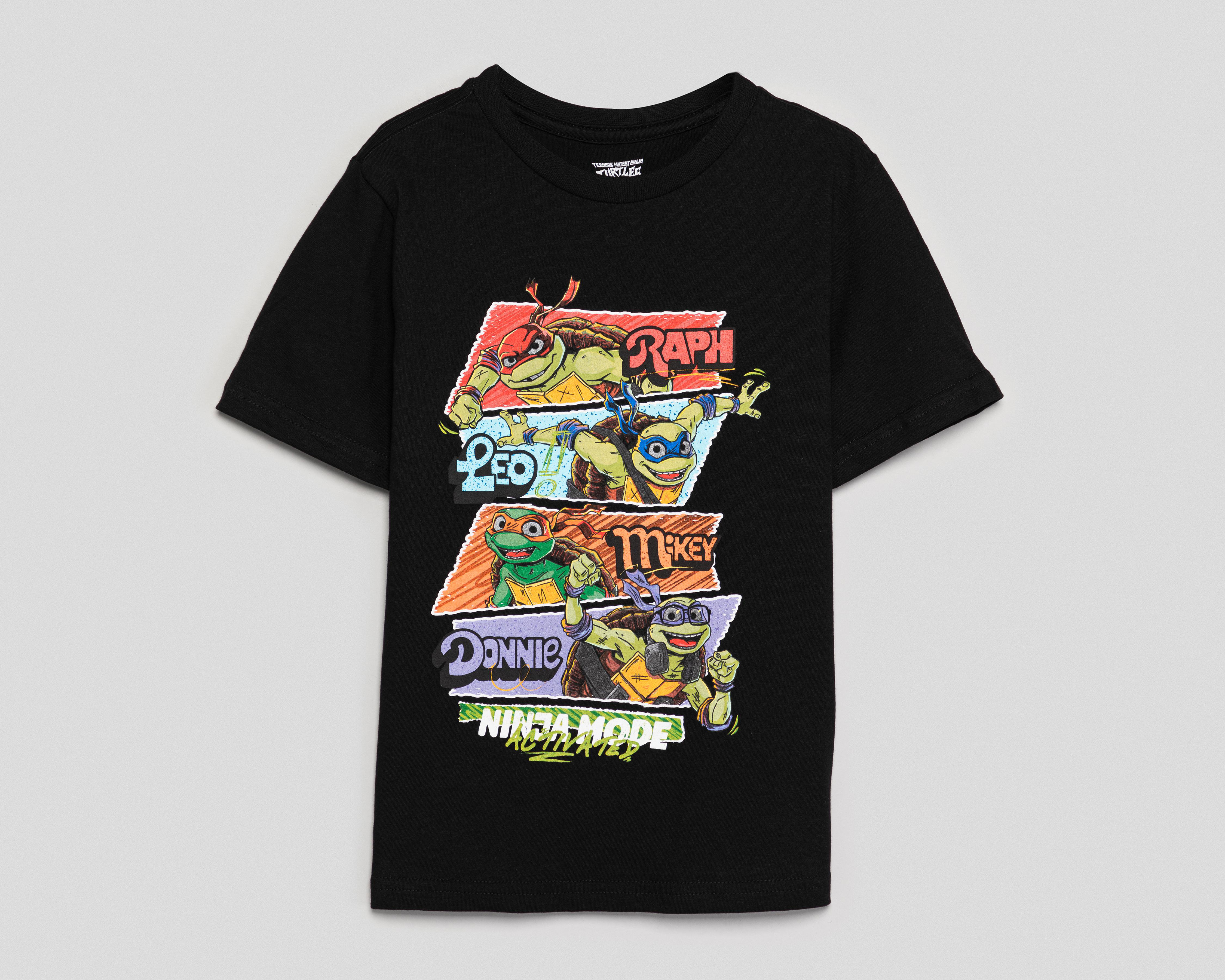 Playera Tortugas Ninja Manga Corta Estampada para Niño